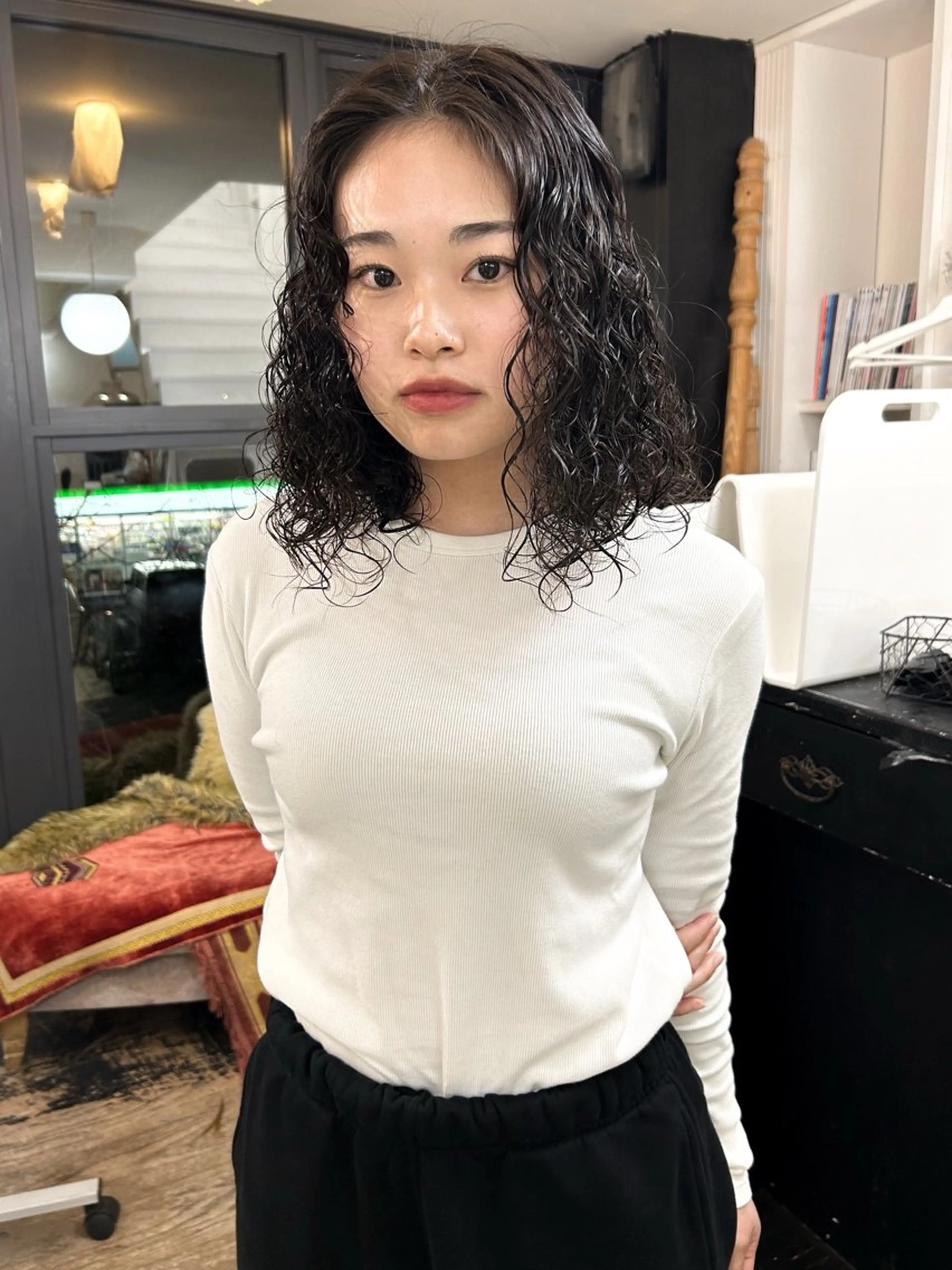 パーマ ボブ パーマ RINKA 岡崎美容室のヘアスタイル