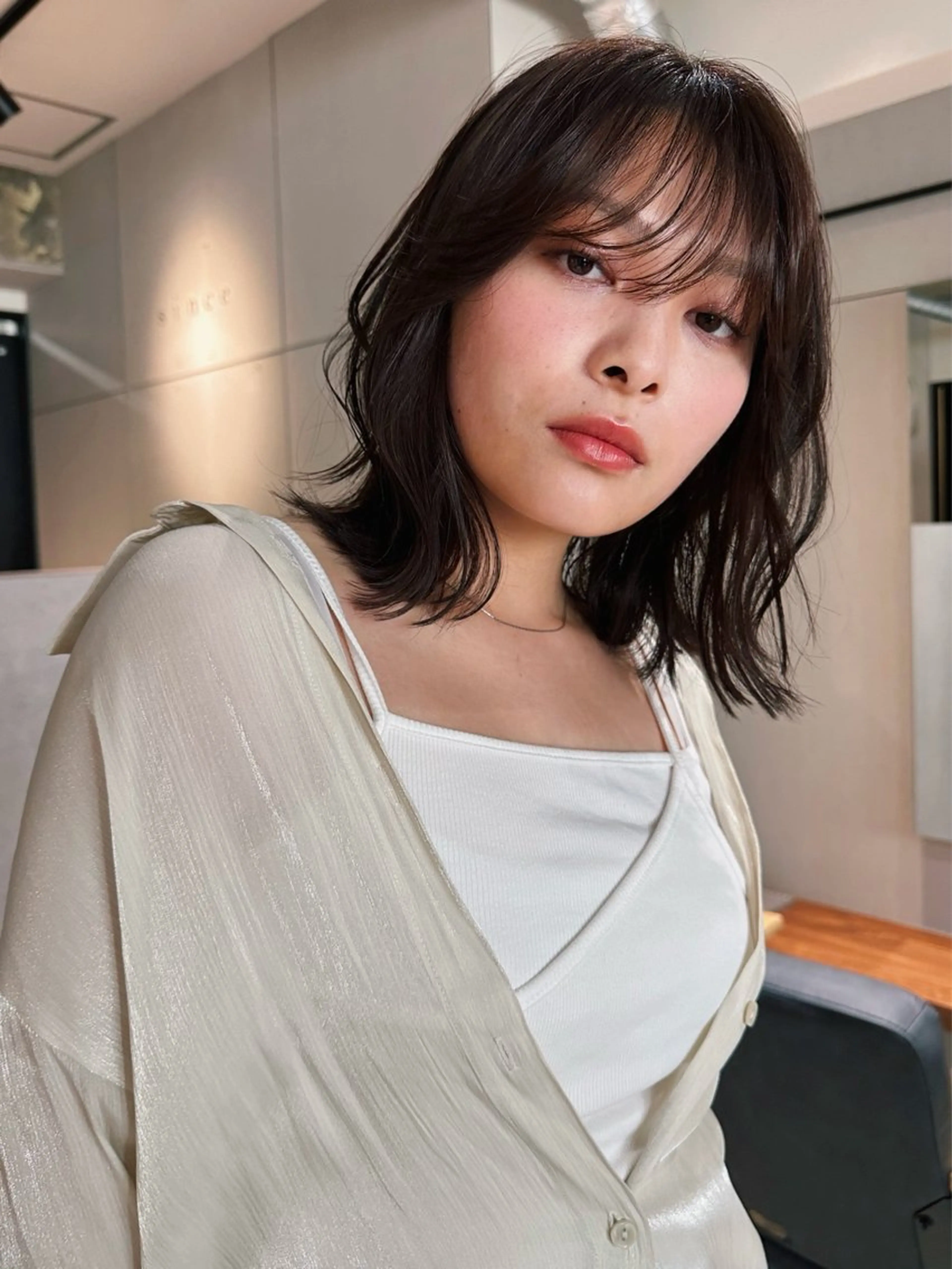 ショート カラー パーマ 🫧小顔×似合わせ× 透明感カラー🫧のヘアスタイル