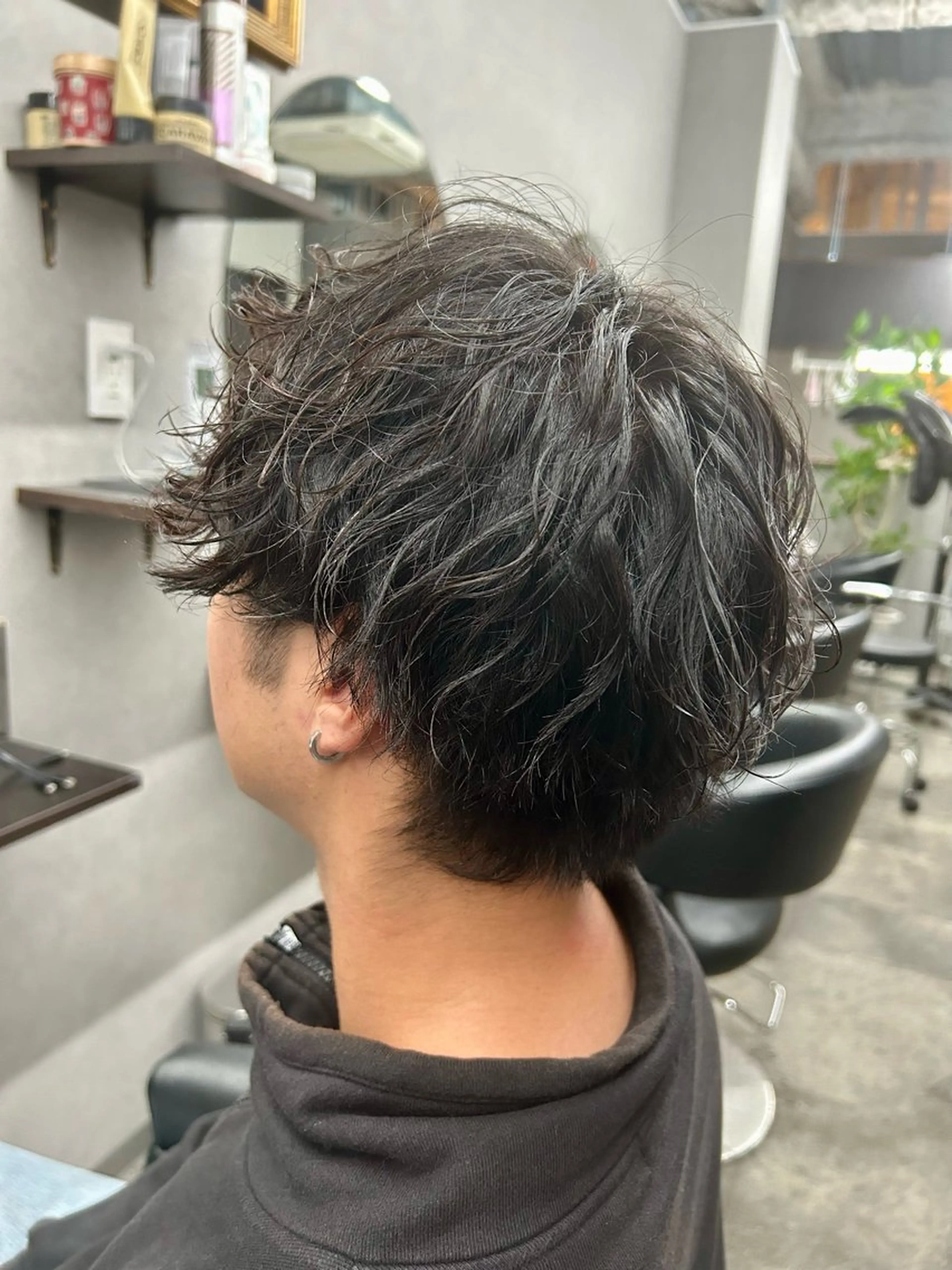 ミディアム パーマ メンズ カット パーマ ♦️お任せ美容師♦️ ★ヤマフジ★のヘアスタイル