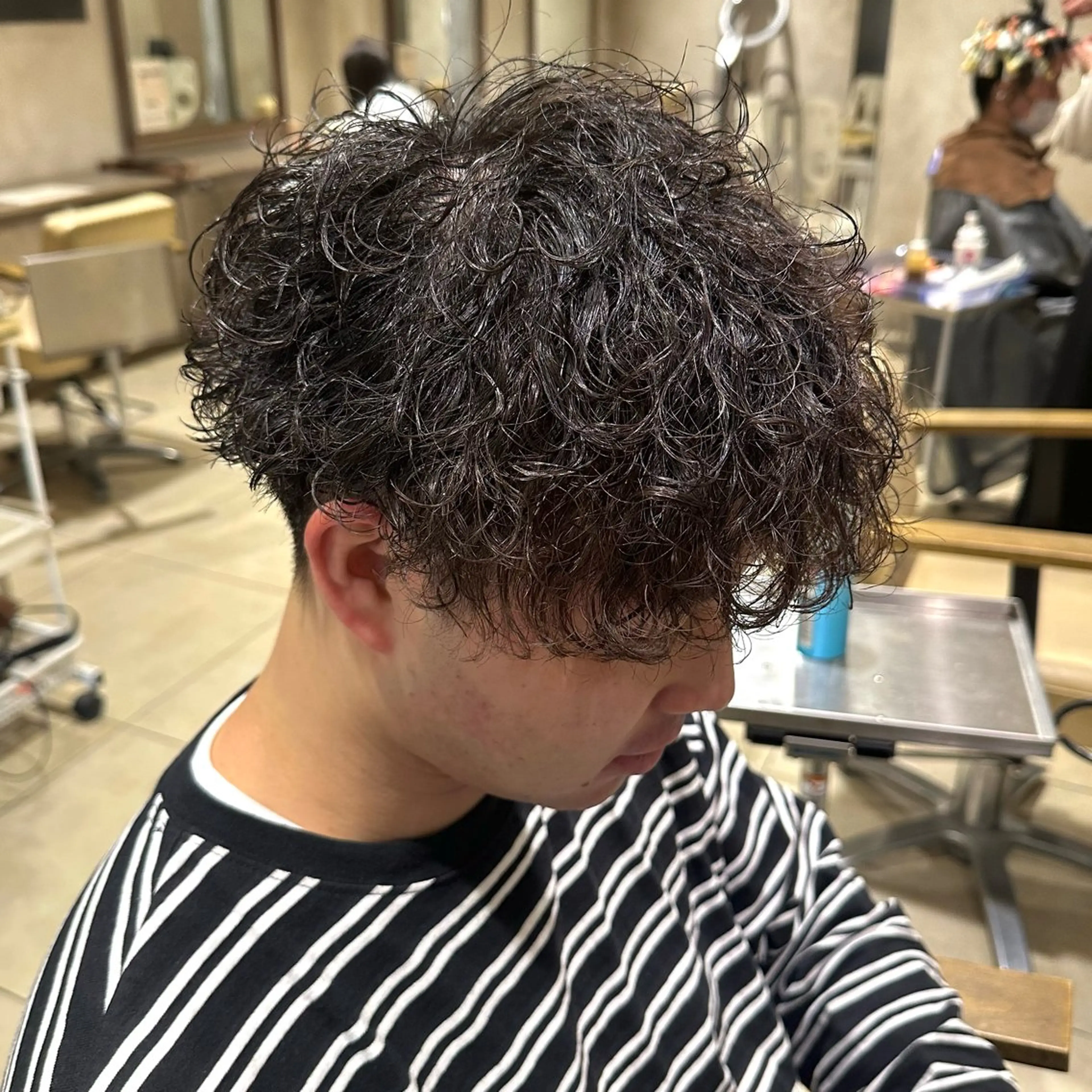 ショート パーマ メンズ カット パーマ トリートメント ヘッドスパ 【tocca茨木】 MOMOKAのヘアスタイル