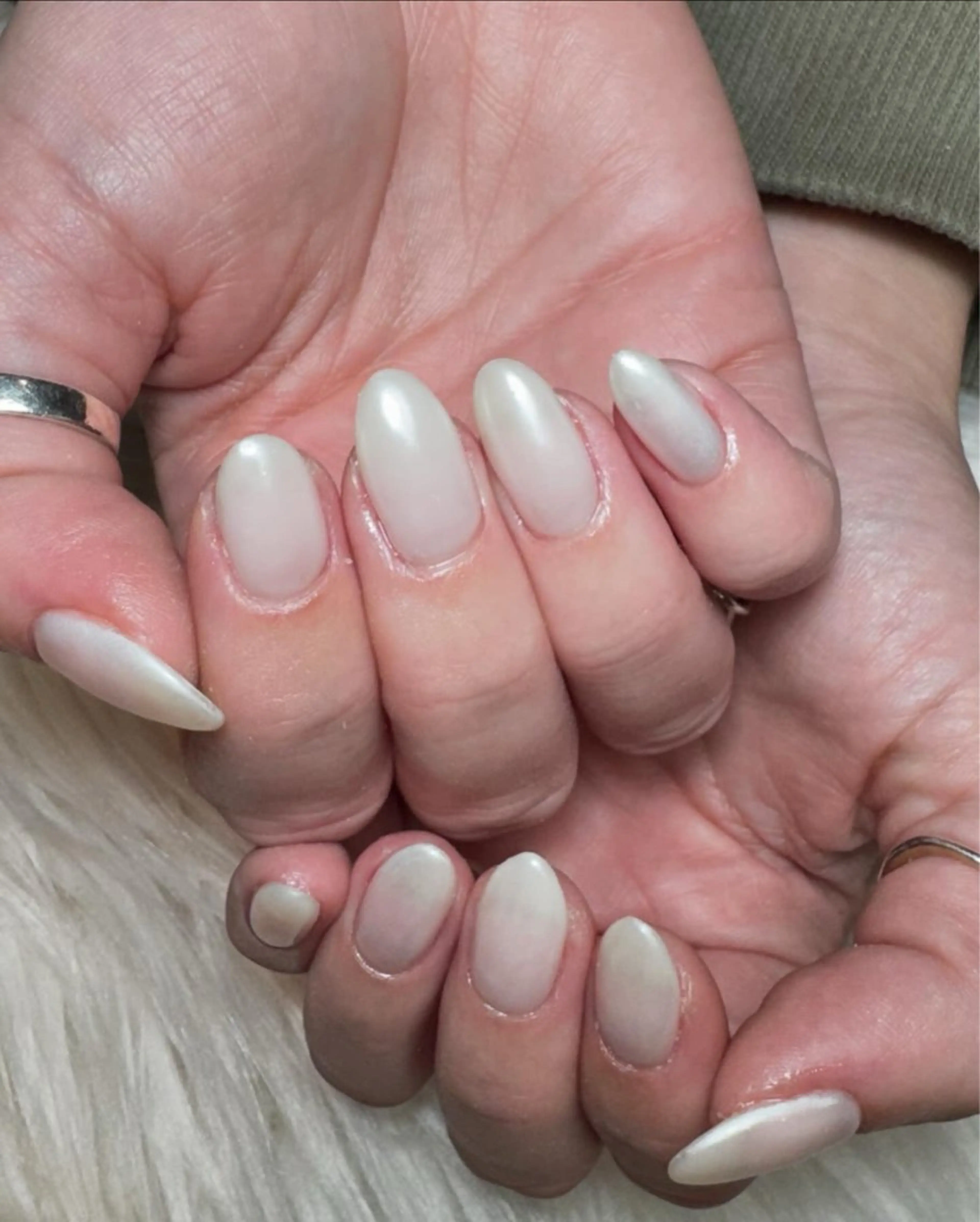 ミラーネイル🩵の写真