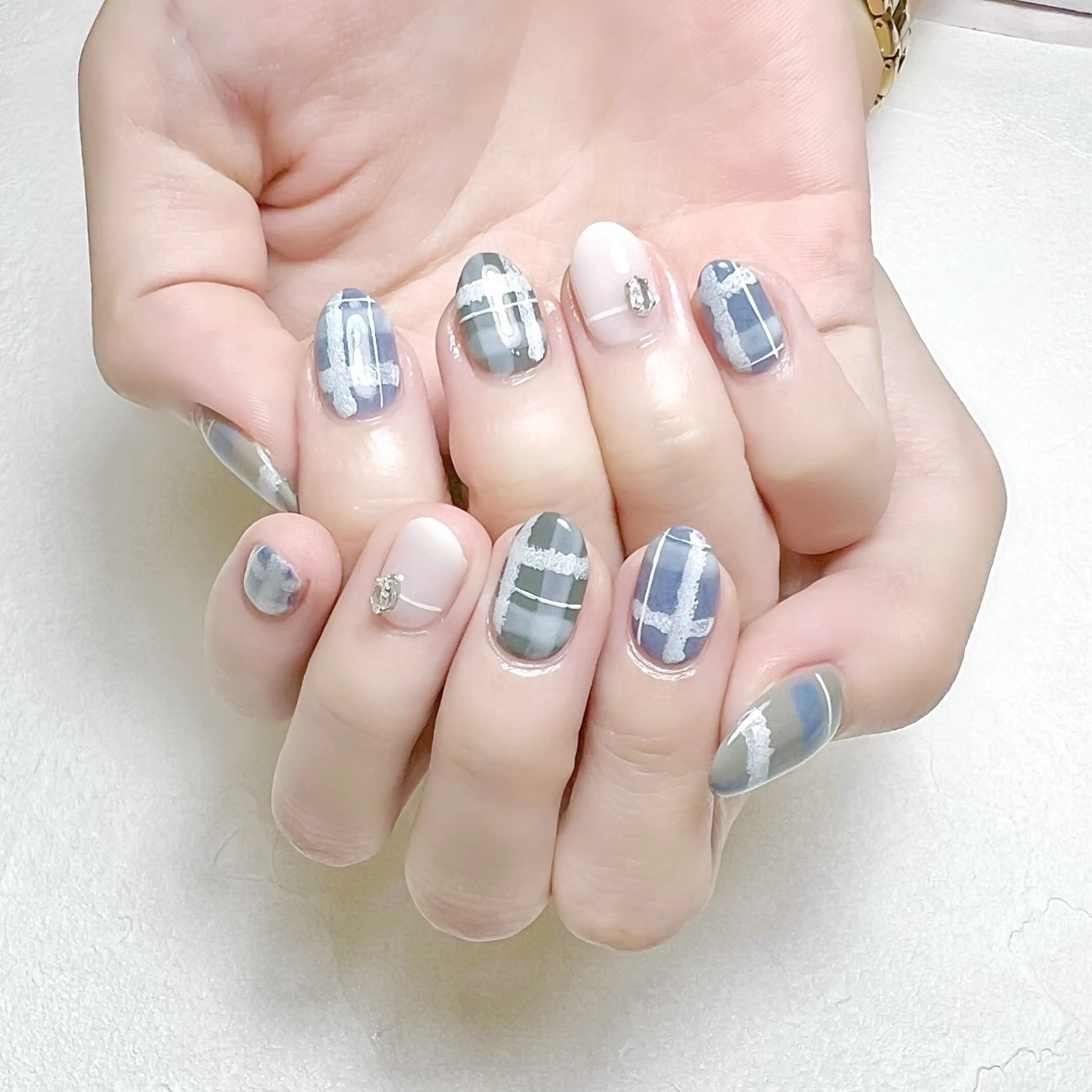 ネイル アートネイル 冬ネイル rouse nail RISATOのネイルデザイン