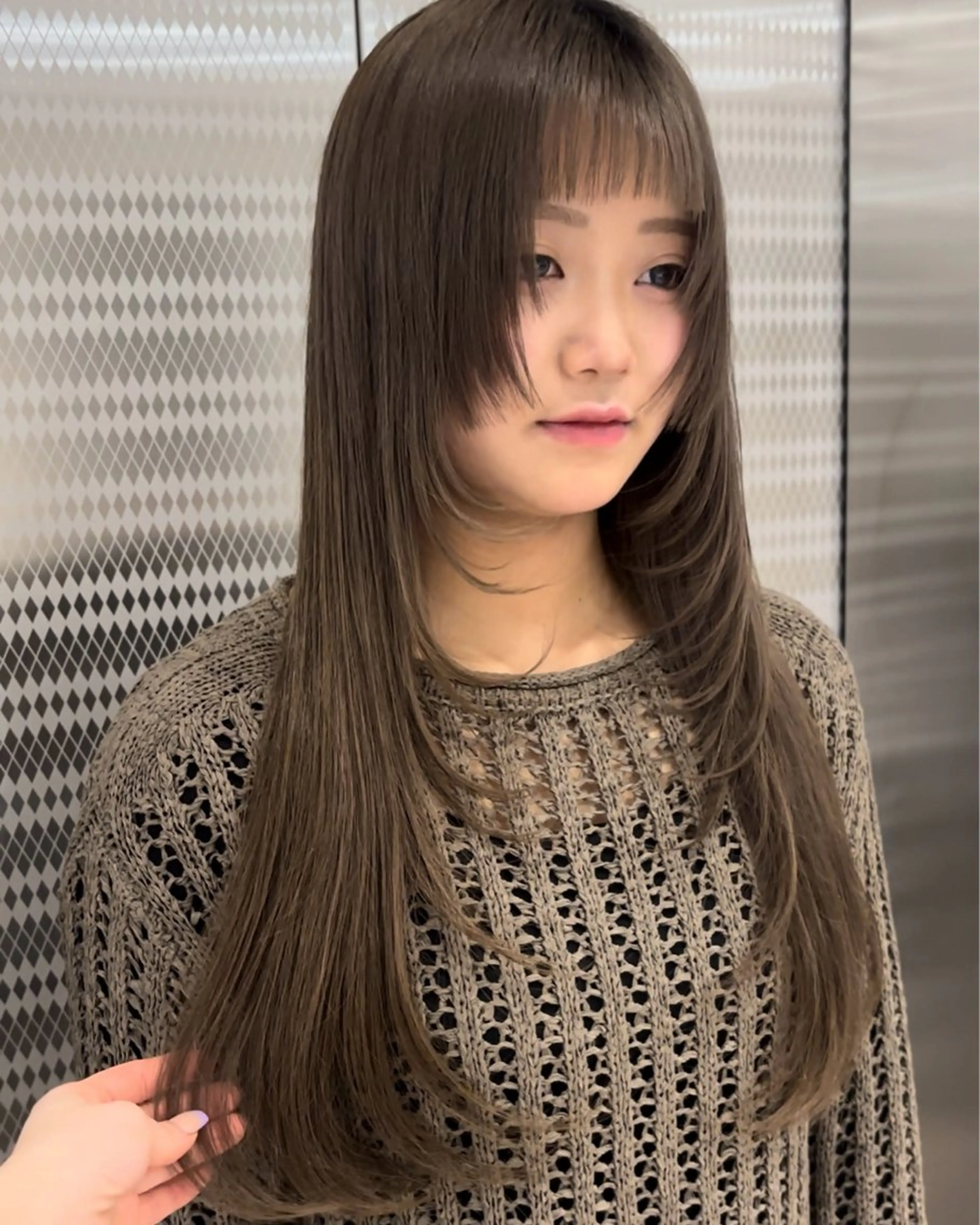 ロング カラー ブリーチ 透明感カラー 髪質改善 レイヤーカット トリートメント カット ヘアカラー トリートメント CHAINON×FeM#所属・名駅/sHiHo/透 明感カラー✨🎀/のヘアスタイル