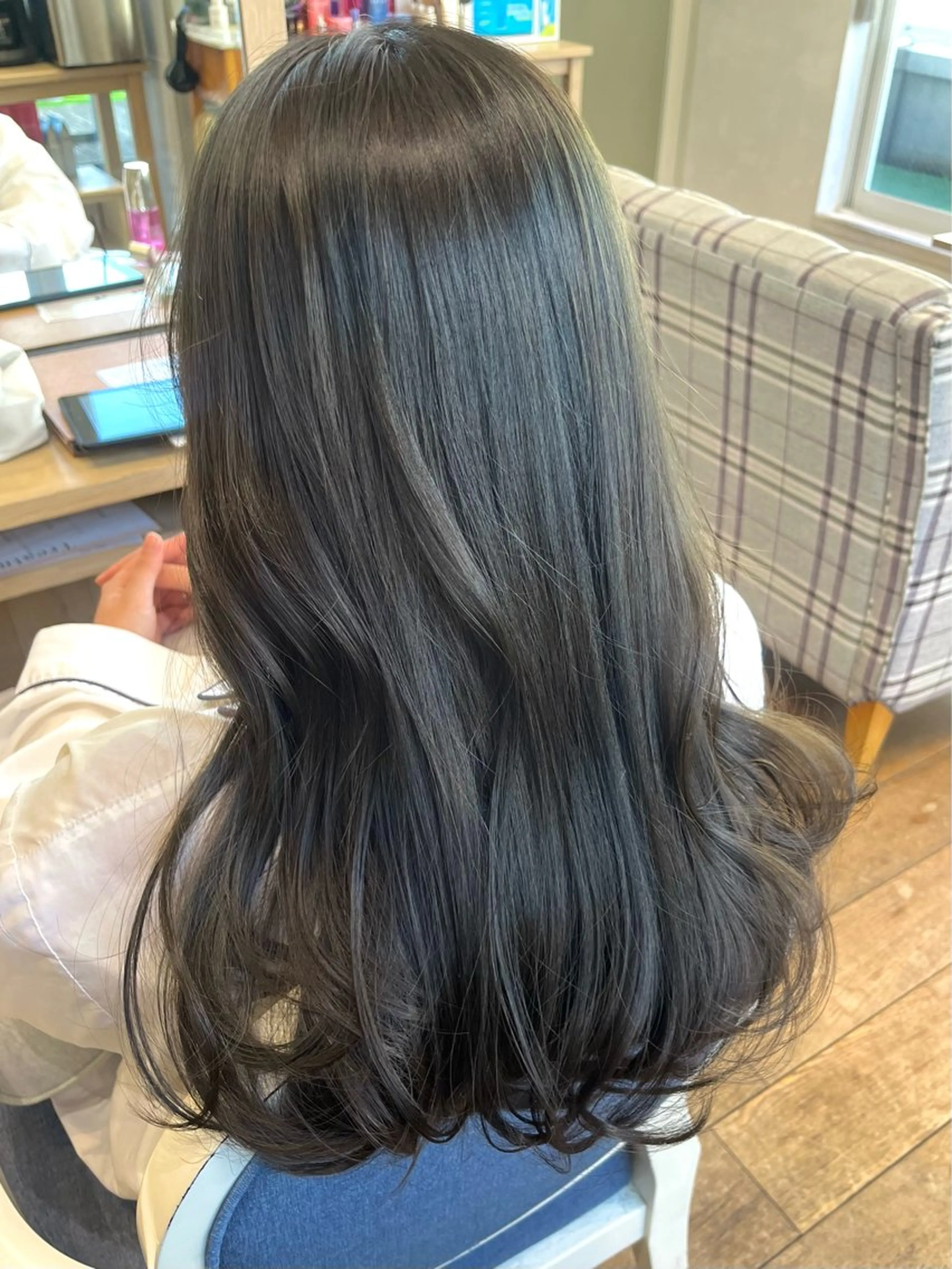 セミロング カラー グレージュ オリーブグレージュ オリーブグレー ヘアカラー 暖色カラー/ダブル カラー/名古屋/辻のヘアスタイル