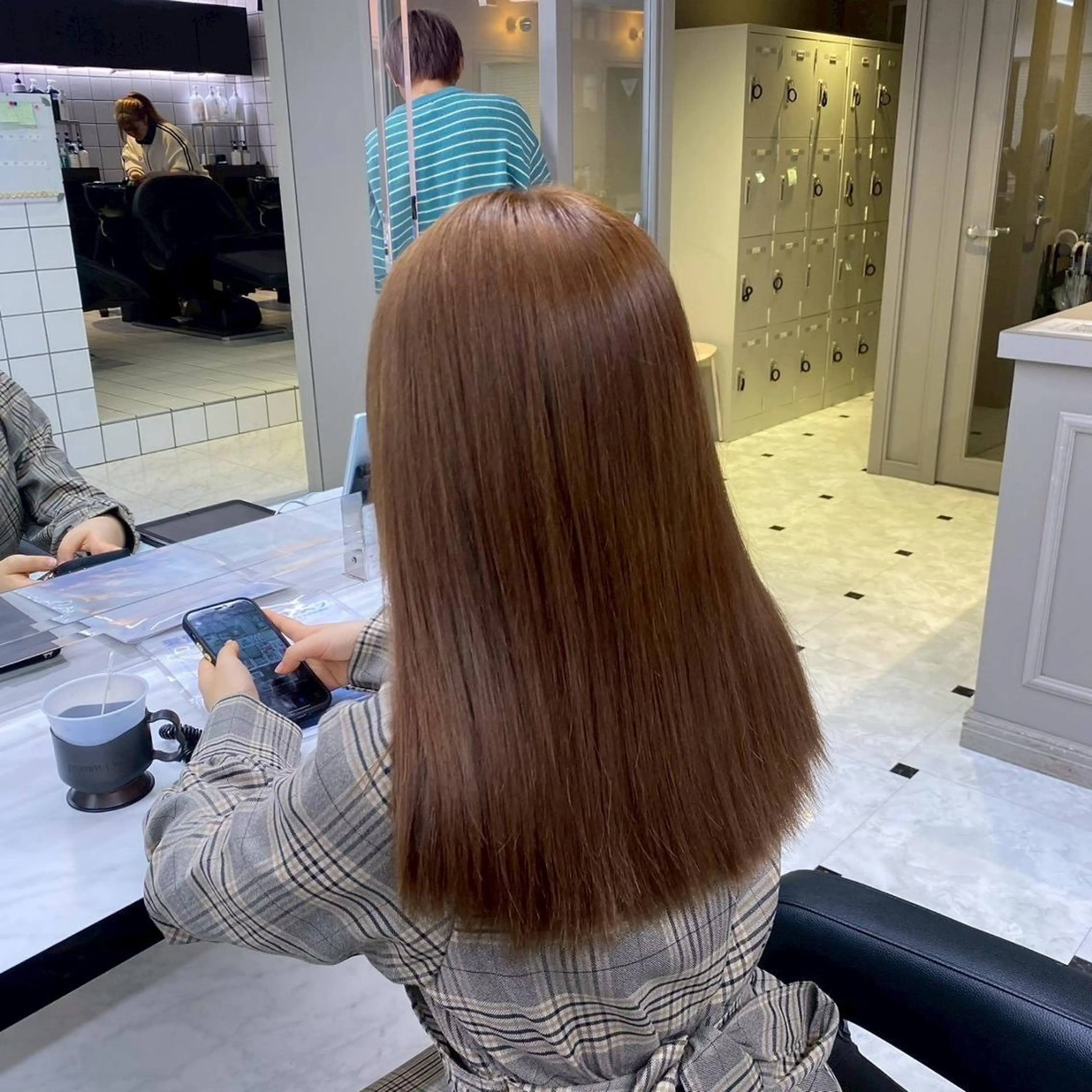 カラー 韓国ベージュ/透明感 カラー/横浜美容室のヘアスタイル