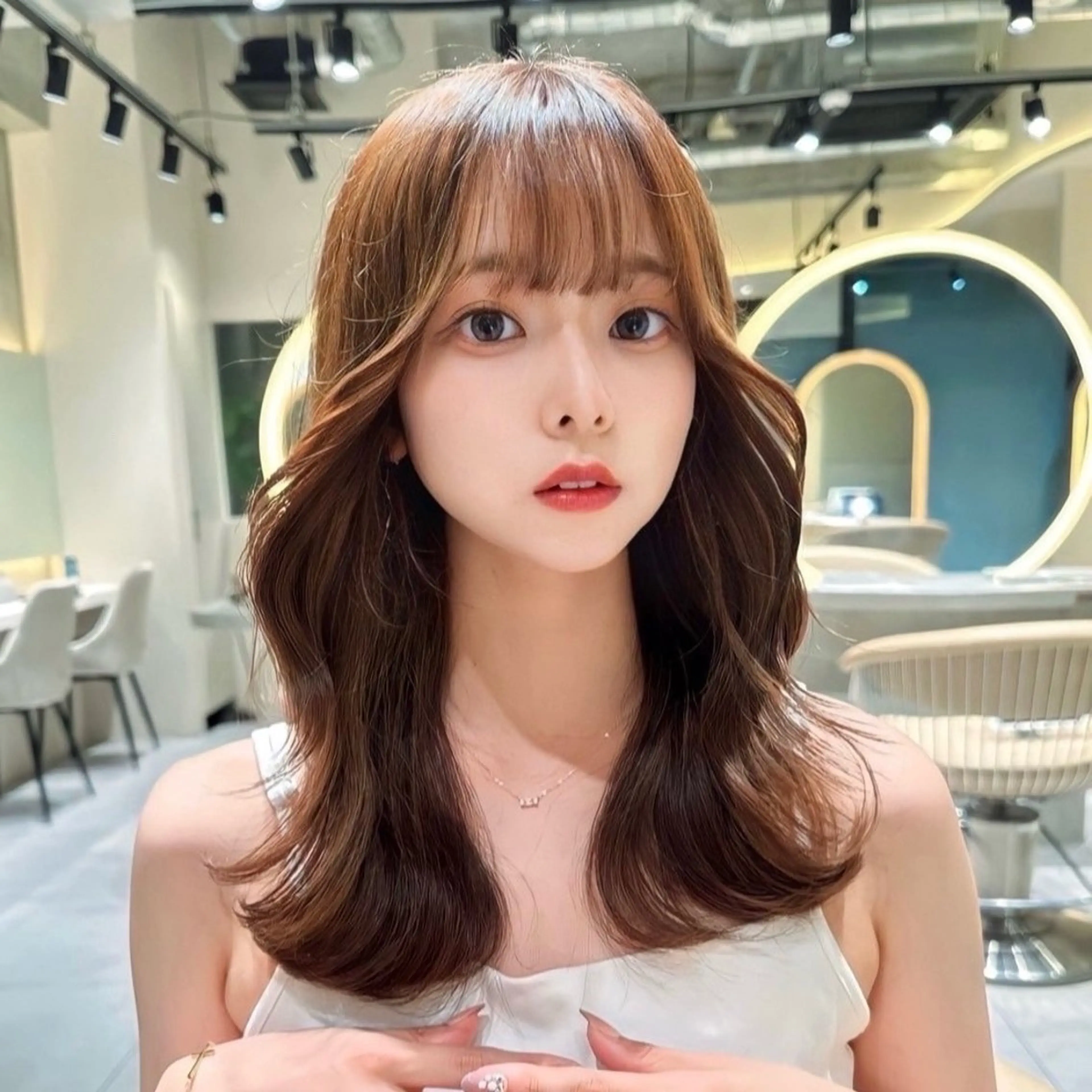 ミディアム カラー 透明感カラー/ りおのヘアスタイル