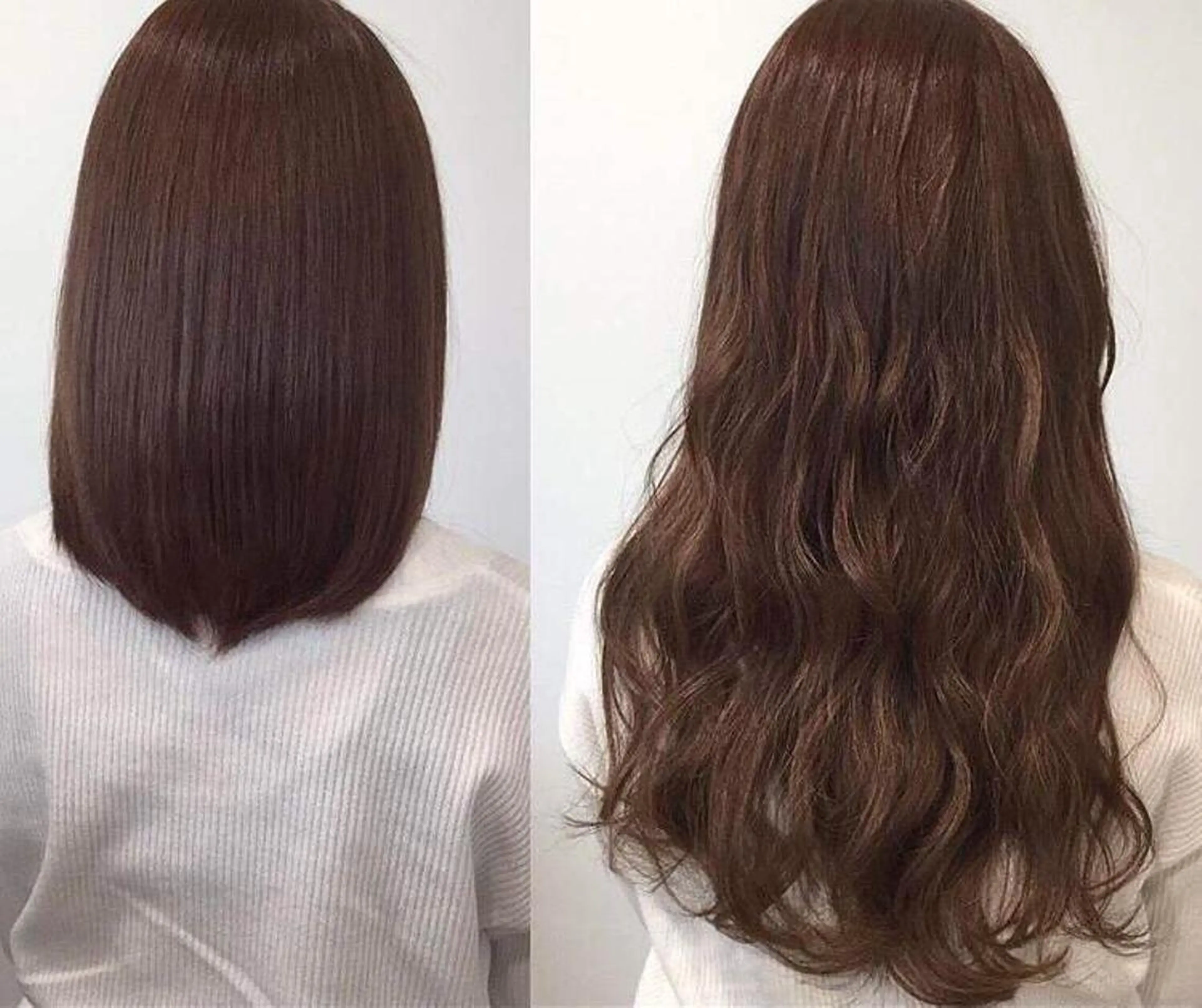 ロング カラー チビ編み込みエクステ シールEXどぅ〜すのヘアスタイル