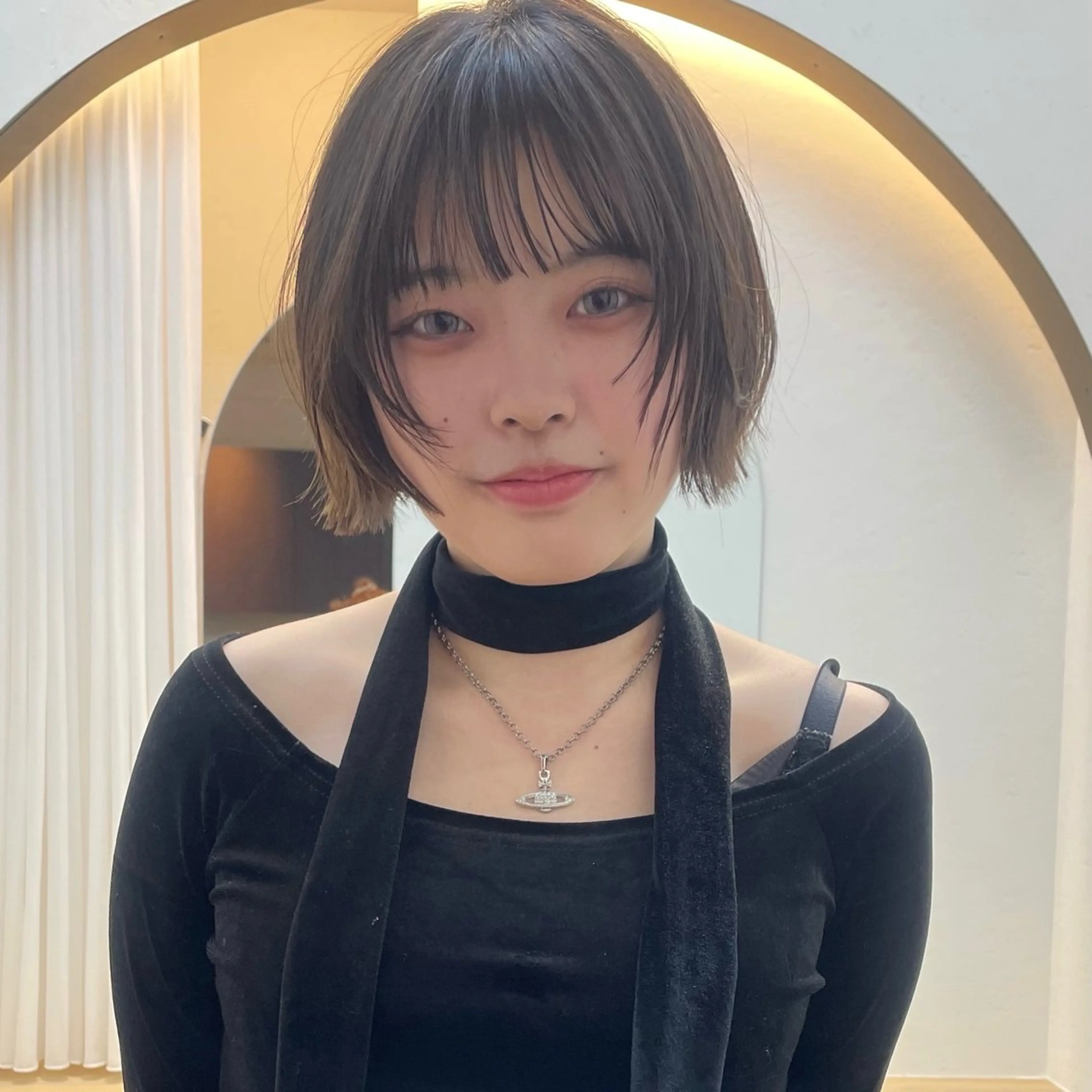 ショート カット ベージュ/透明感/ 桃子🎀のヘアスタイル