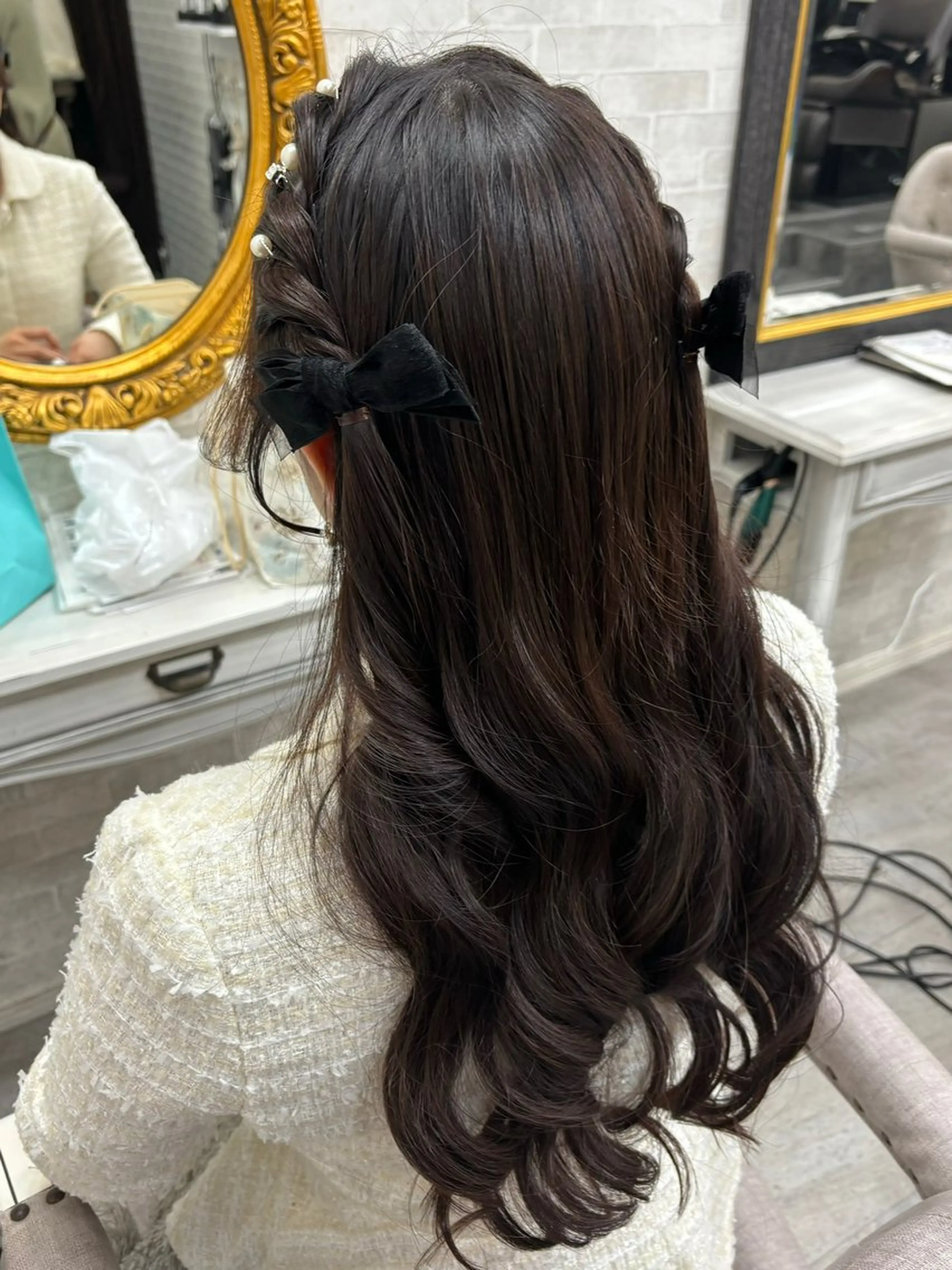 ロング ヘアセット ヘアセット☆ 髪質改善カラー☆まいのヘアスタイル
