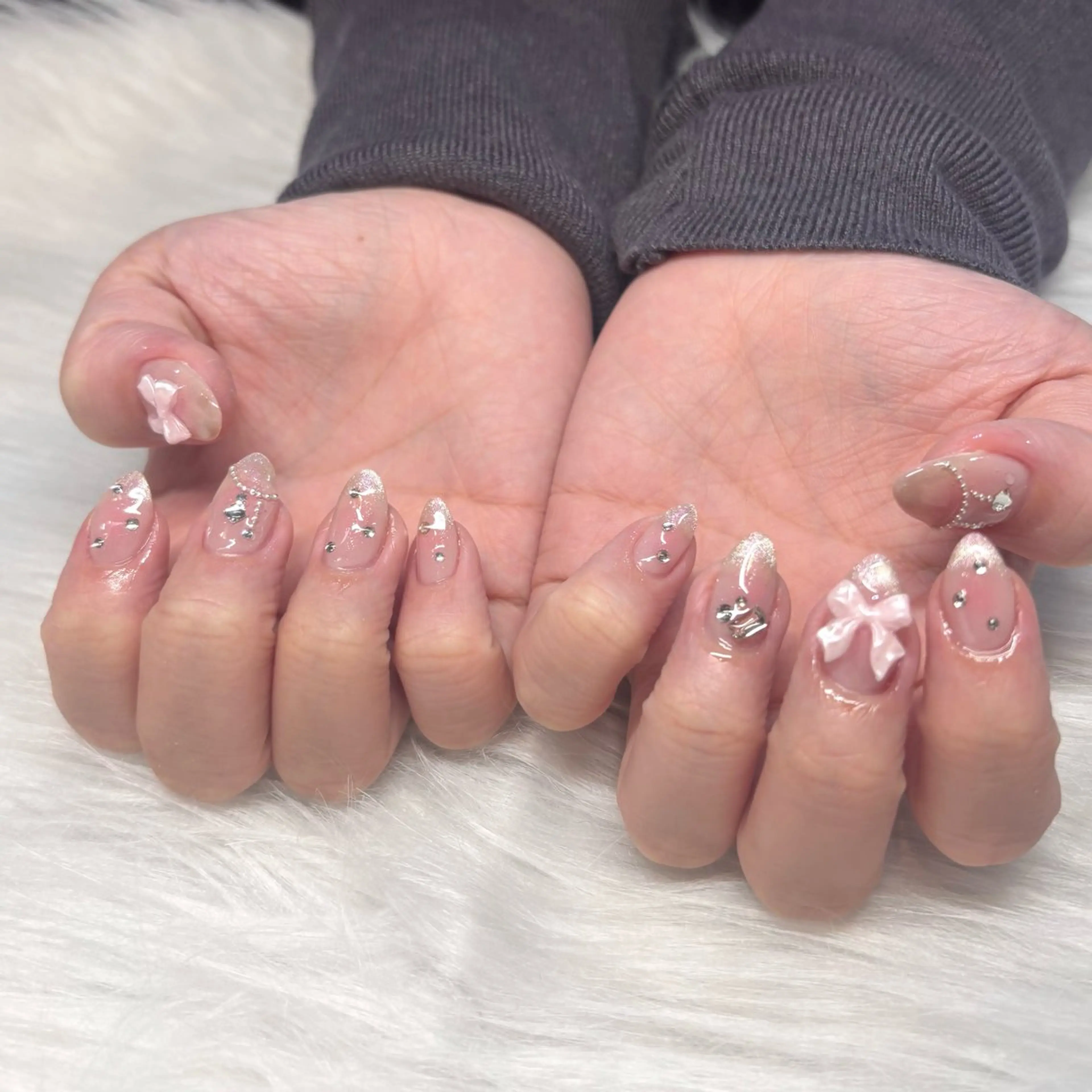 ネイル マグネットネイル ハンドネイル HANA ソブエのネイルデザイン