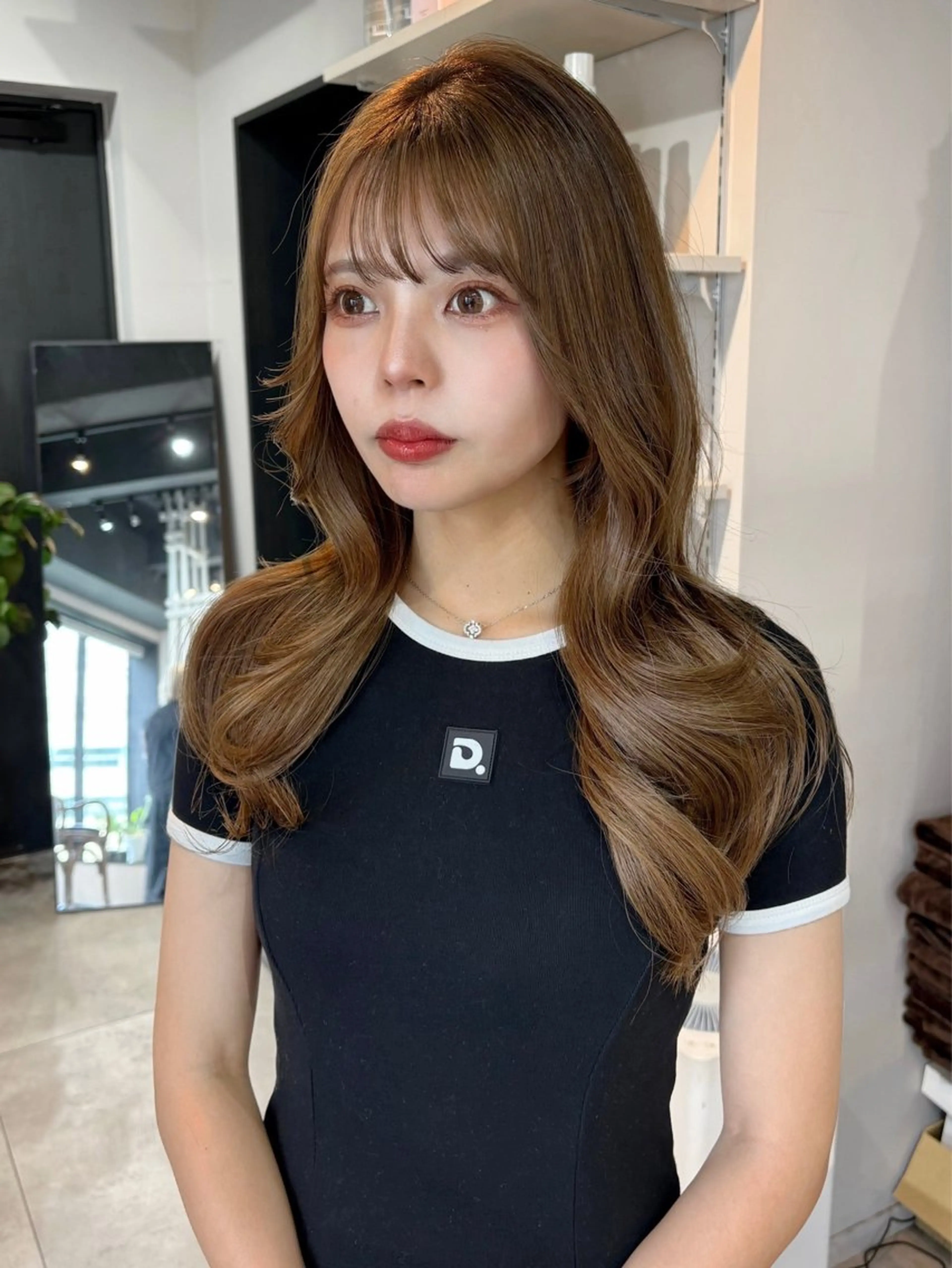 ロング カラー うる艶カラー/恵比寿 ベージュ/丸山陽平のヘアスタイル