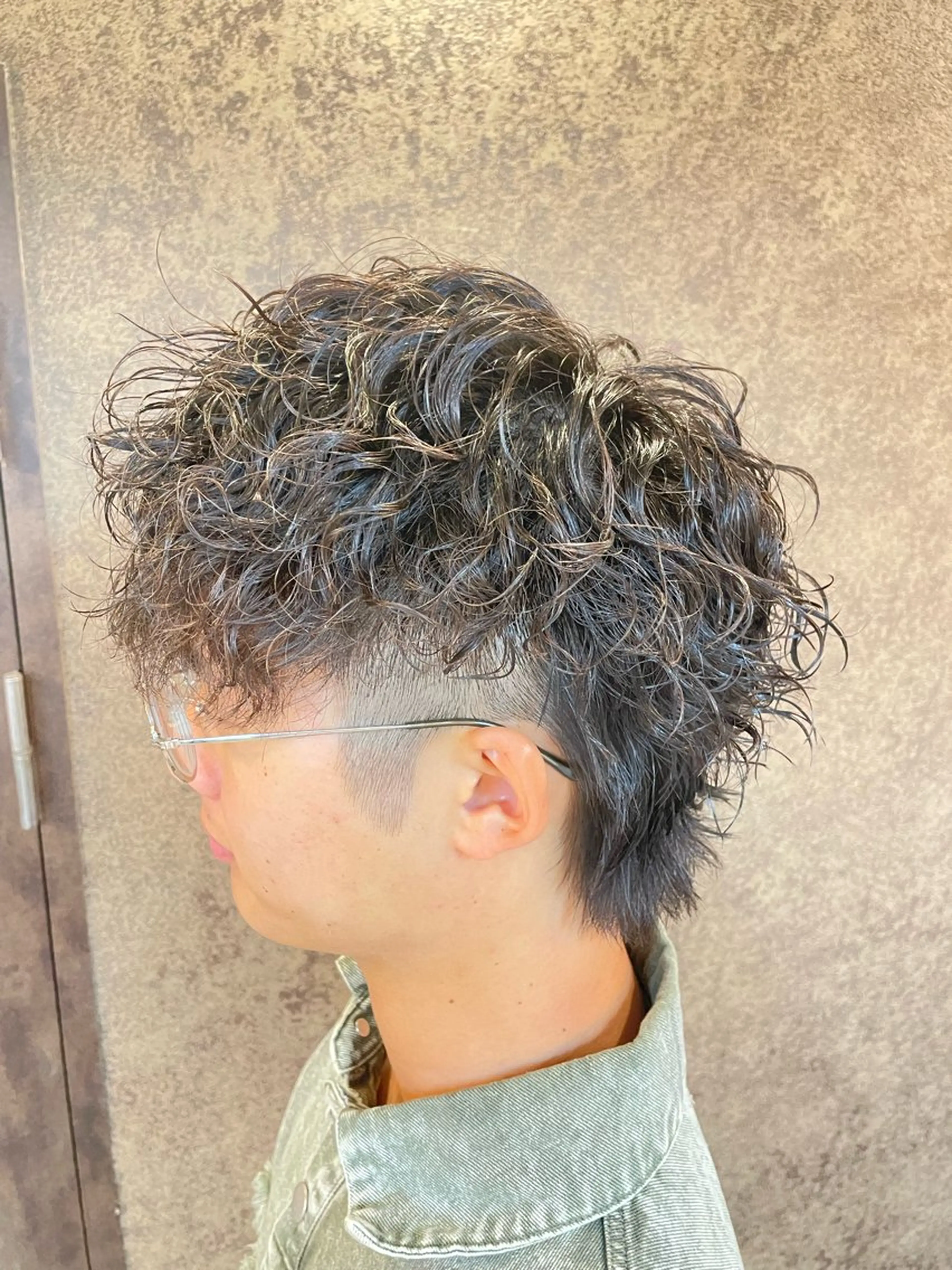 ショート パーマ メンズ メンズパーマ特化 カバヤマ　リョウのヘアスタイル