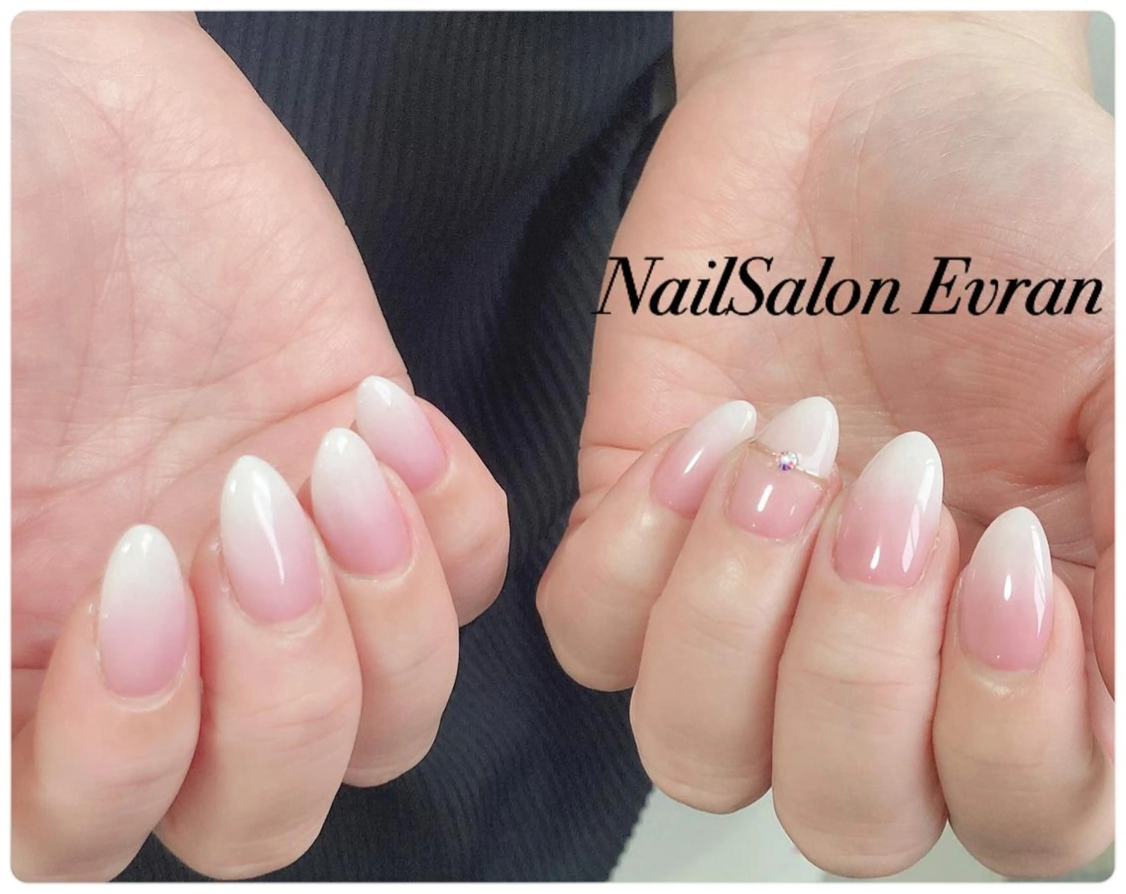 ネイル アートネイル フレンチネイル マグネットネイル 持ち込み ニュアンスネイル ハンドネイル Nail salon Evranのネイルデザイン