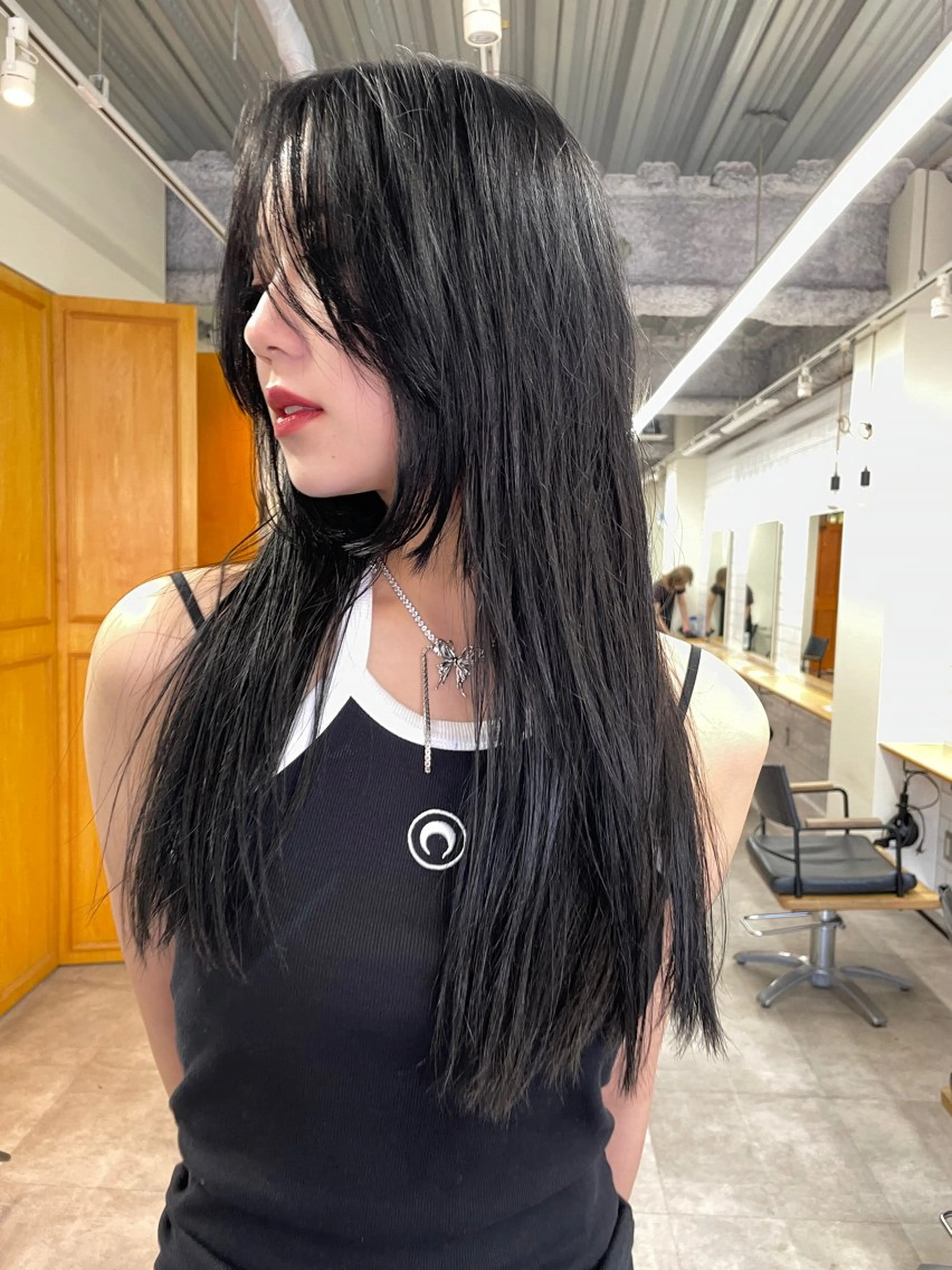 セミロング カラー 姫カット レイヤーカット カット ヘアカラー トリートメント レイヤー／似合わせ TAKUYAのヘアスタイル