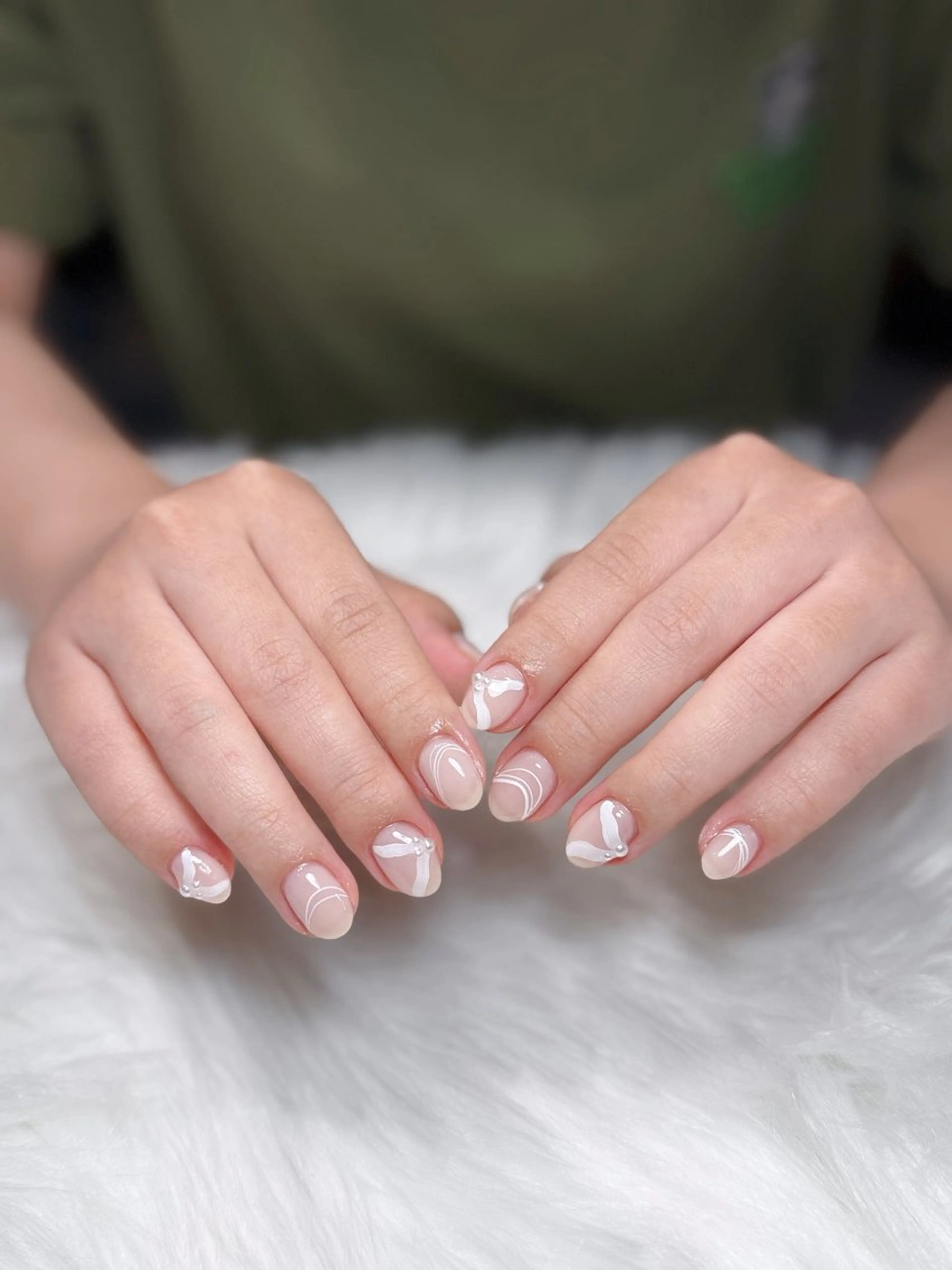 ネイル オーロラネイル チークネイル フットネイル フレンチネイル ジェルネイル Nichi Nailsのネイルデザイン