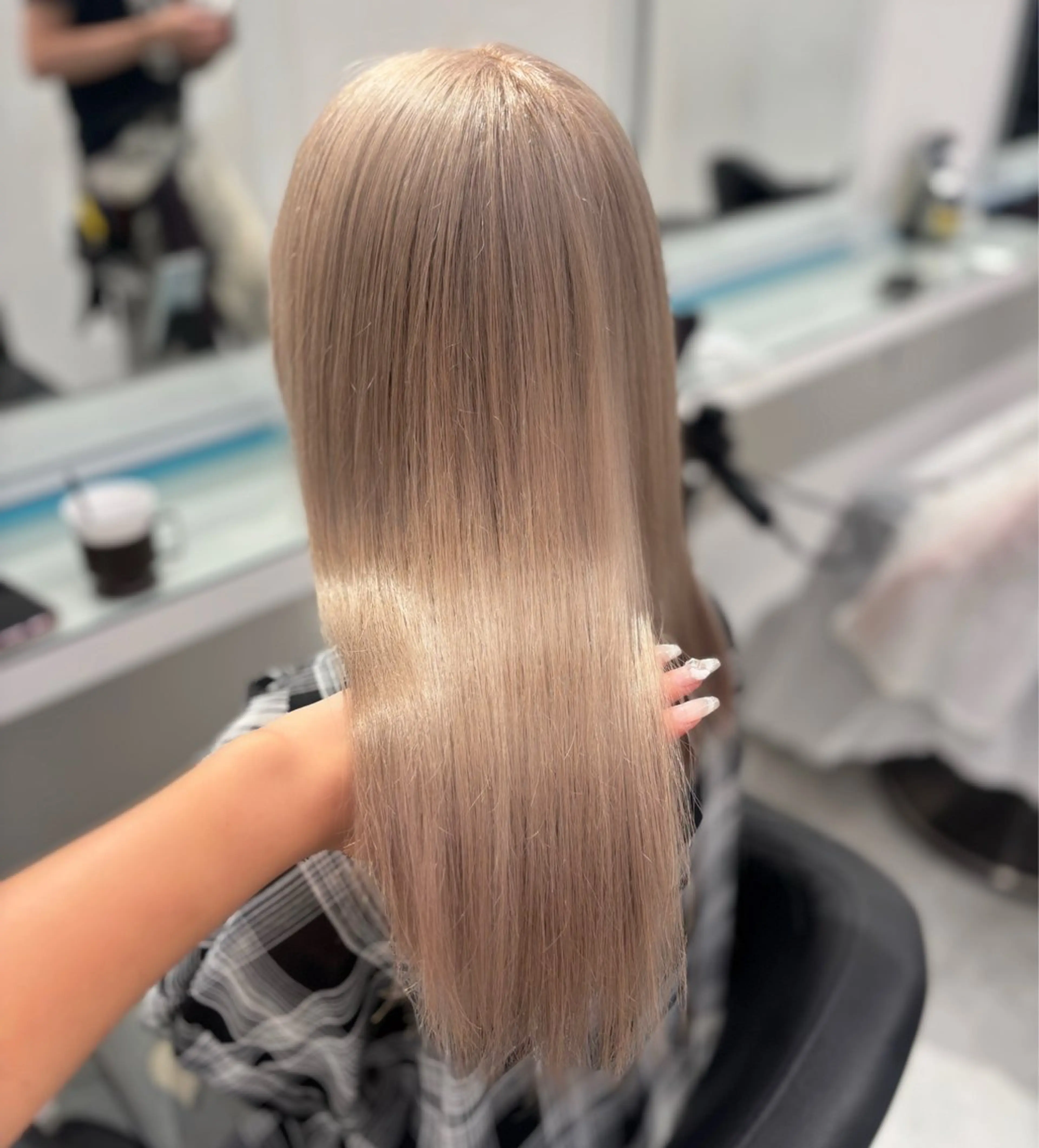 ロング カラー ヘアカラー トリートメント 💖ミルクティー💖 あかり💖のヘアスタイル