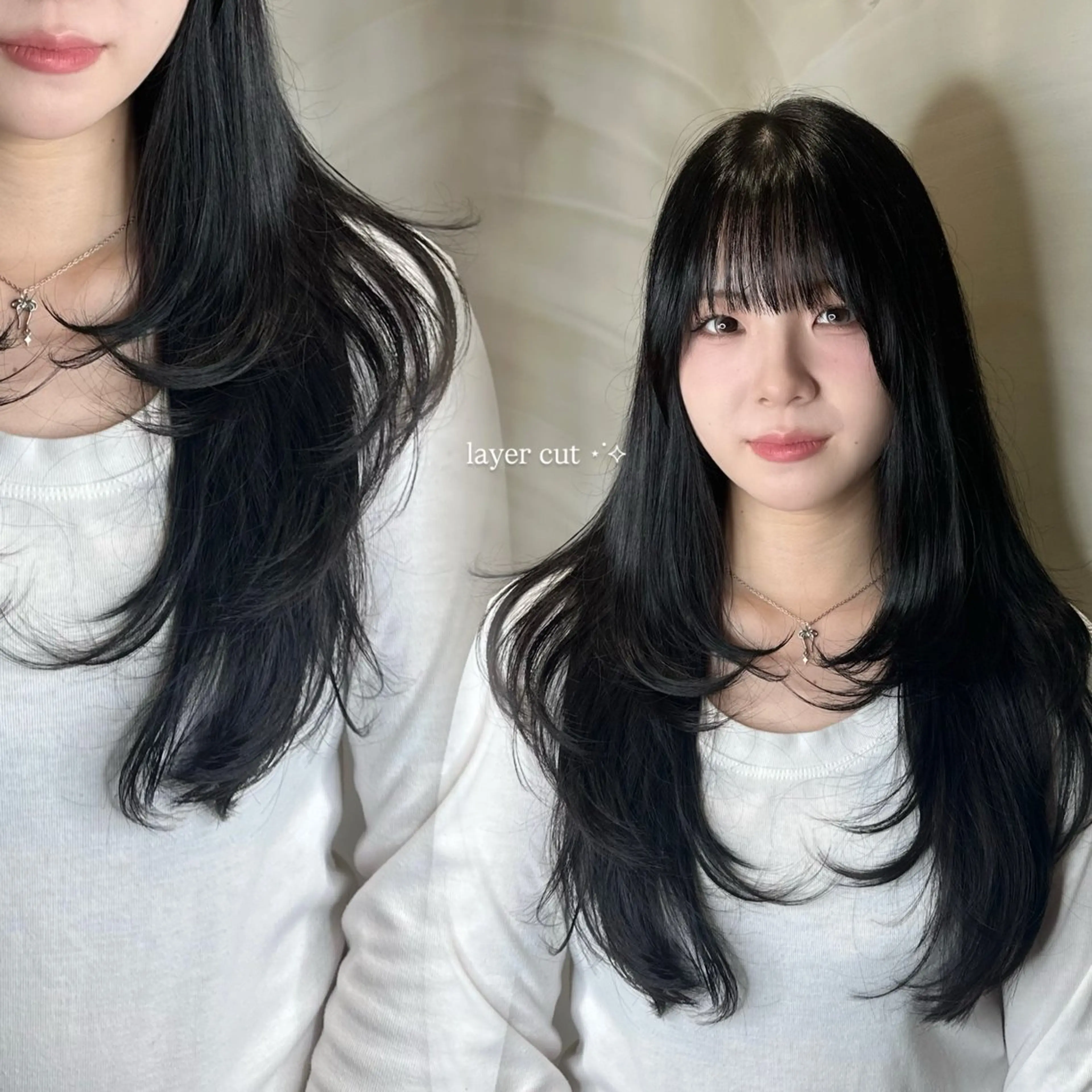 【特別価格】髪質改善ストレート&カラー＋レイヤーカット(毛先・顔周りカット◎)の写真