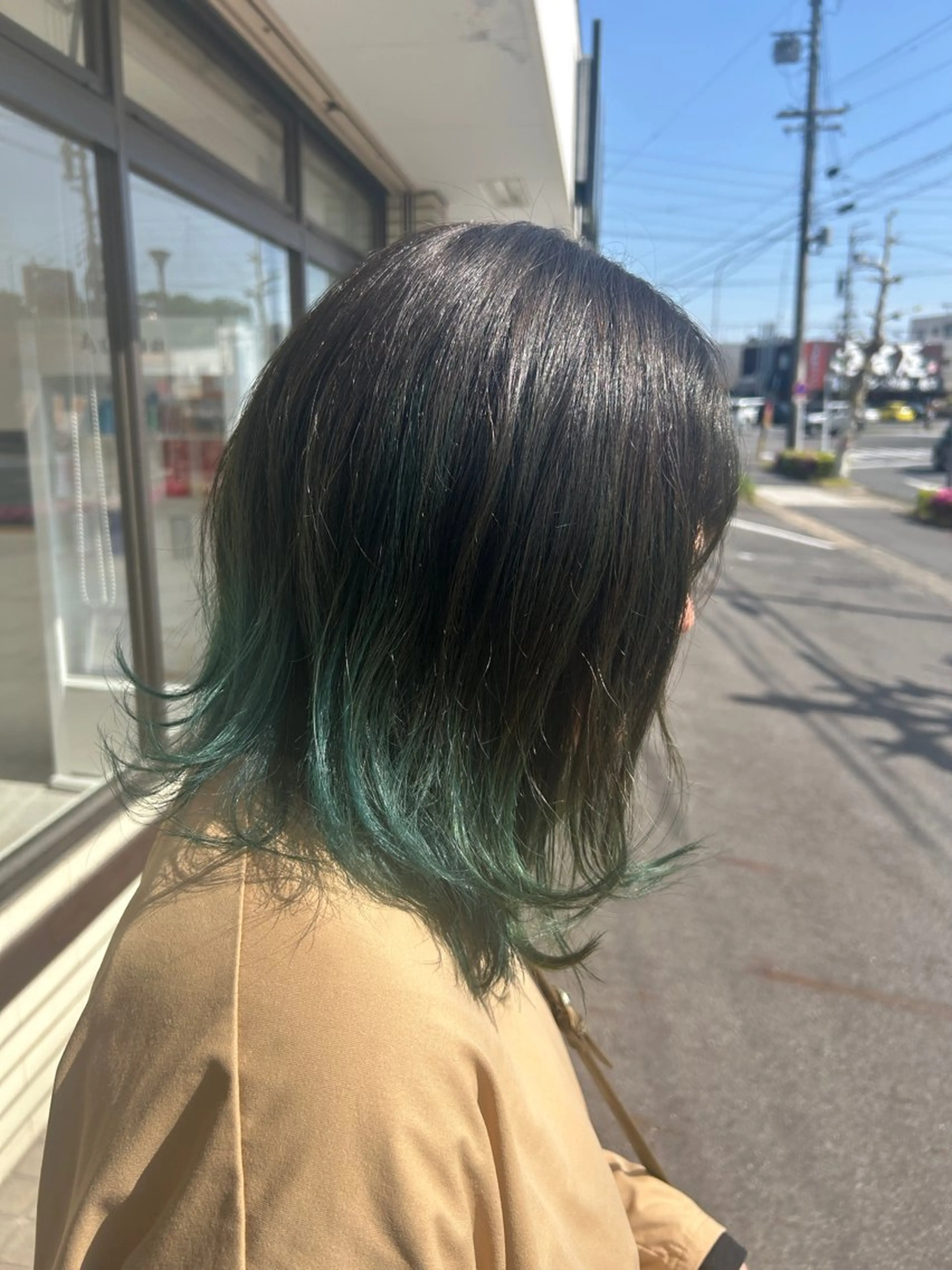 ミディアム カラー デザインカラー Hattori Ryukiのヘアスタイル