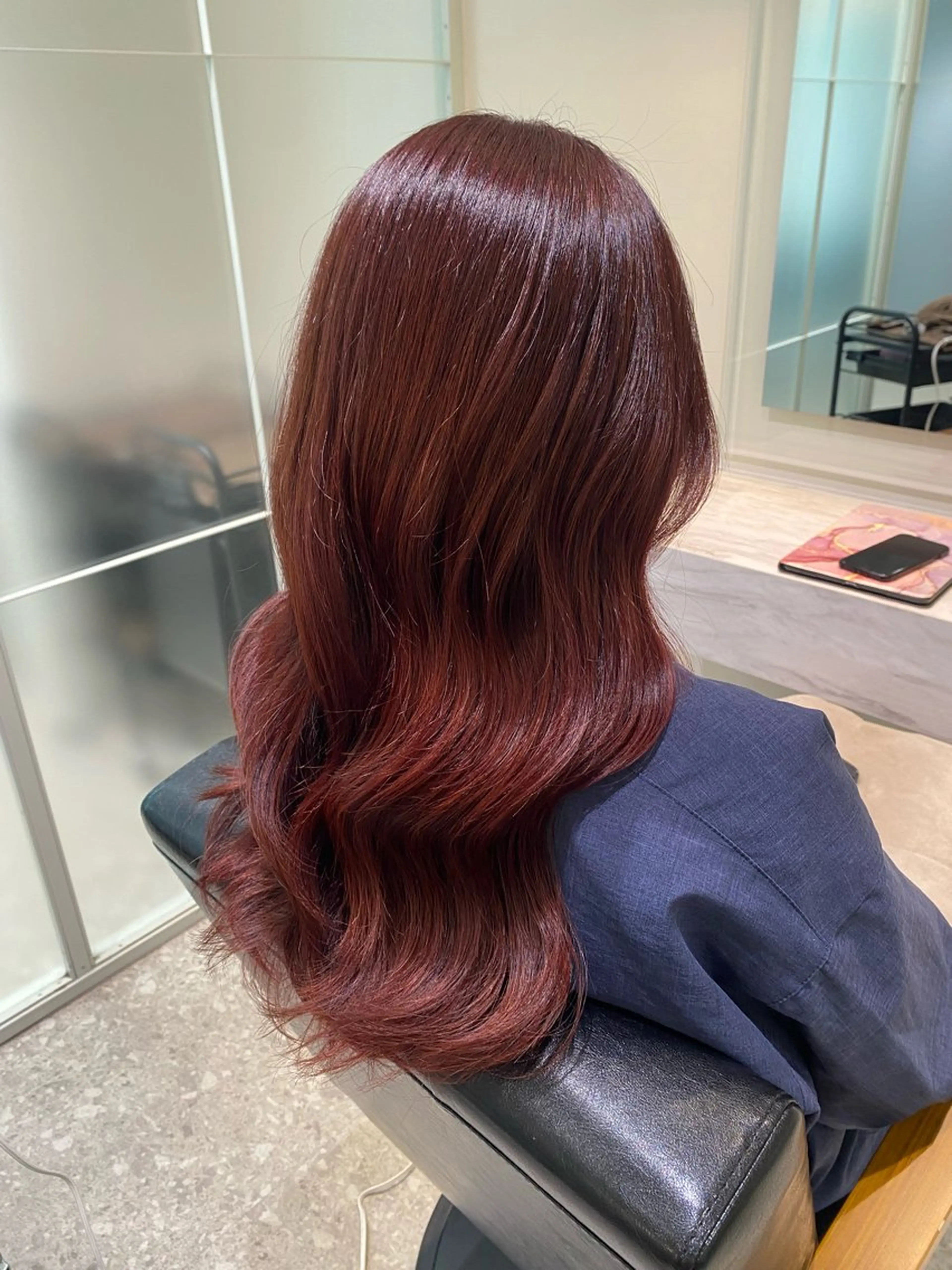 ロング ヘアカラー トリートメント モテ艶カラー 🎖さえきはるかのヘアスタイル