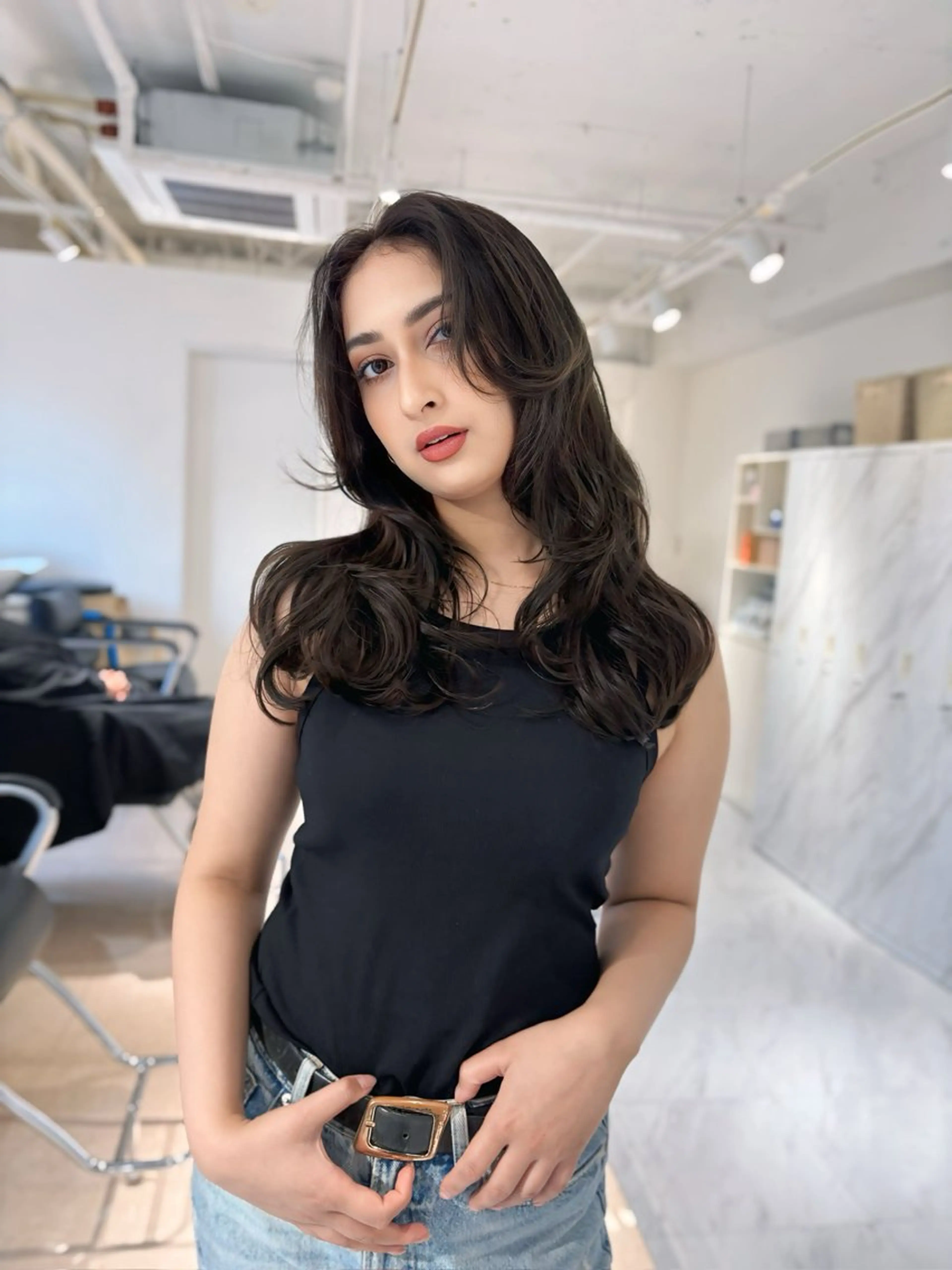 ロング カラー YOLO上野所属・MANA/上野/ カラーモデル🖤✨のヘアスタイル