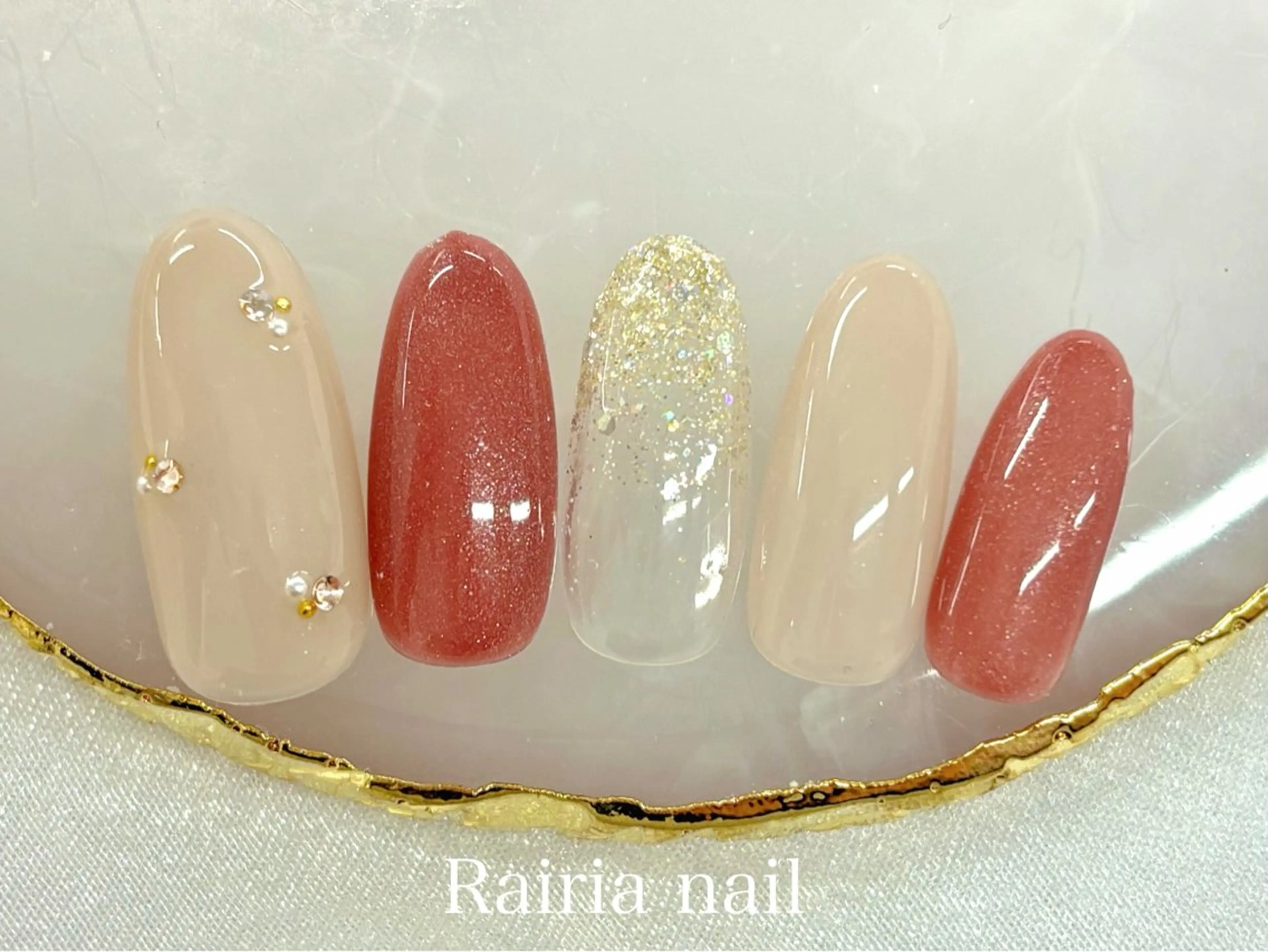 ネイル ハンドネイル rairiaharu パラジェルのネイルデザイン