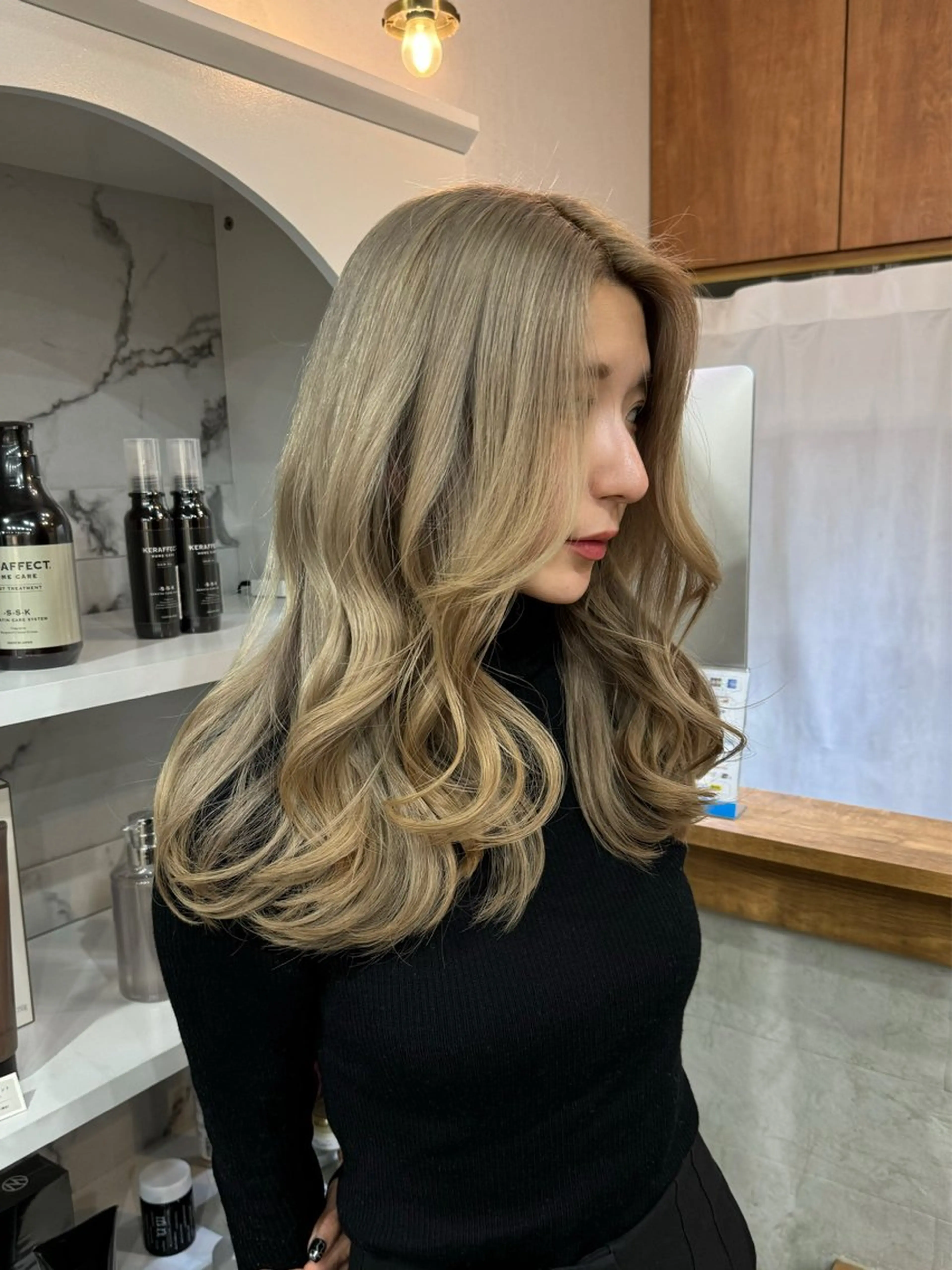 ロング カラー ヘアカラー トリートメント エクステモデル募集 💗大阪梅田/川上のヘアスタイル