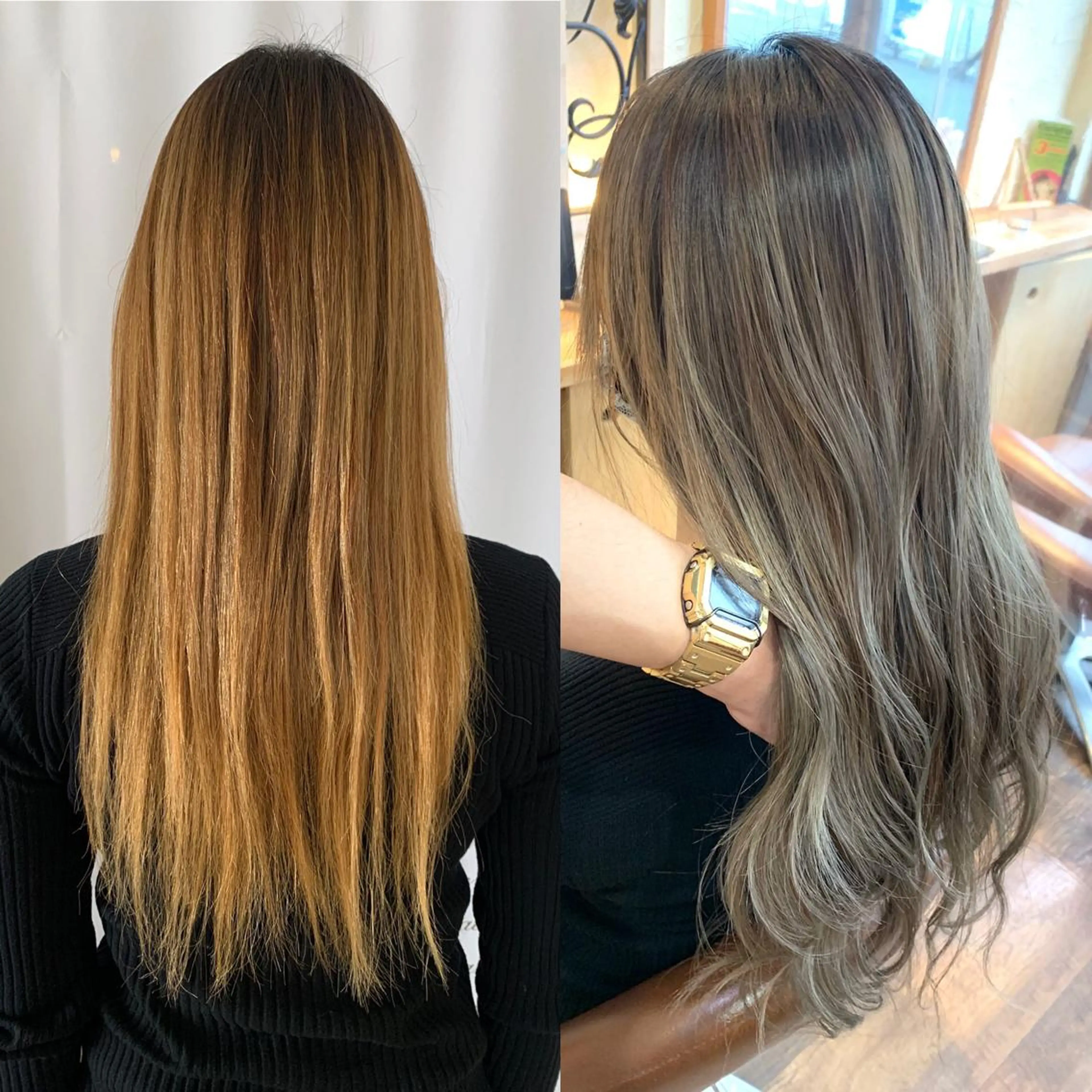 ロング カラー パーマ ヘアアレンジ メンズ キッズ ネイル マツエク・マツパ 髪質改善 艶髪🔵ﾌｾﾅｵﾔのヘアスタイル