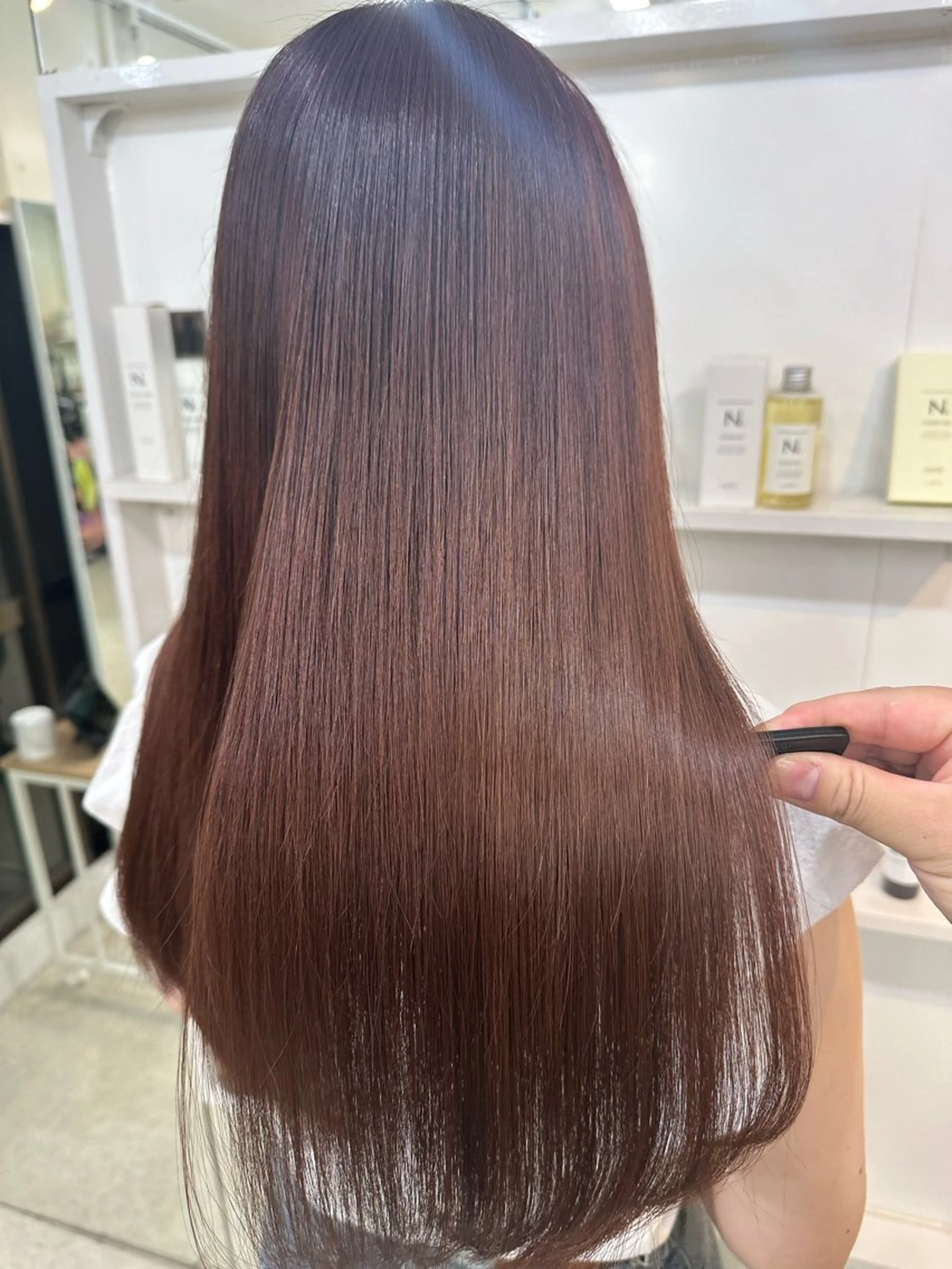 ロング トリートメント 髪質改善/レイヤー ストウシンゴのヘアスタイル