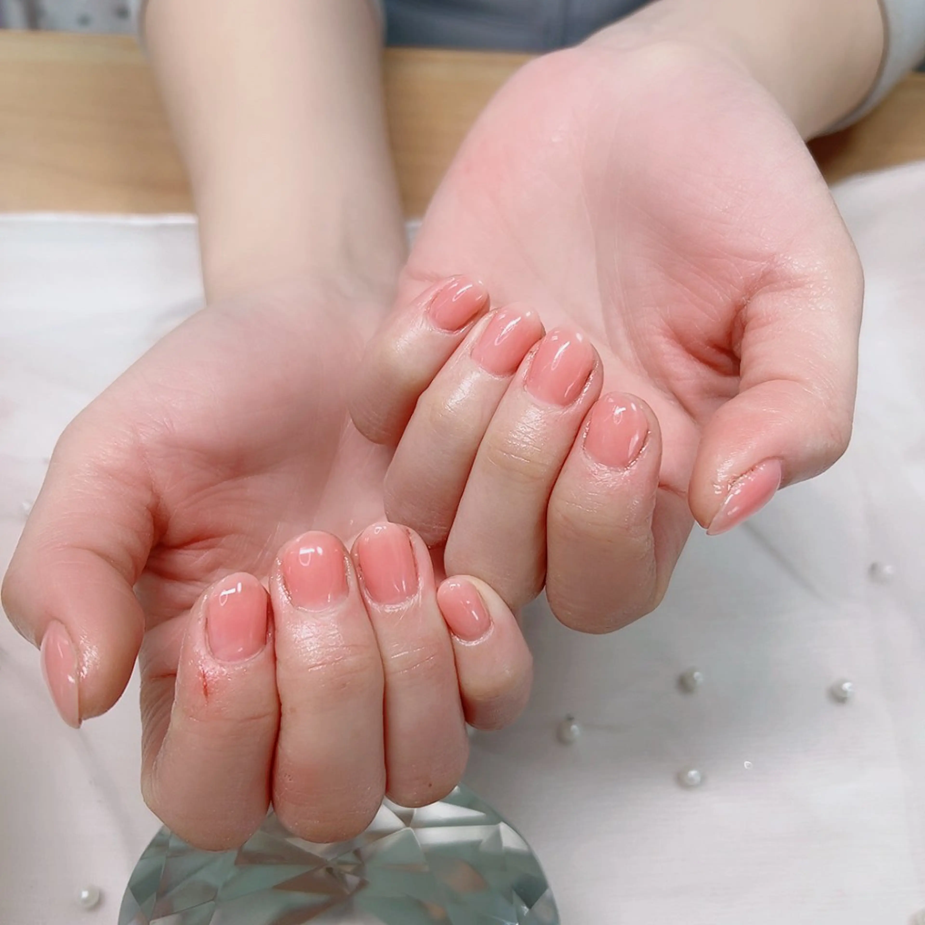 ネイル ワンカラーネイル ピンク Cute Tips nailのネイルデザイン