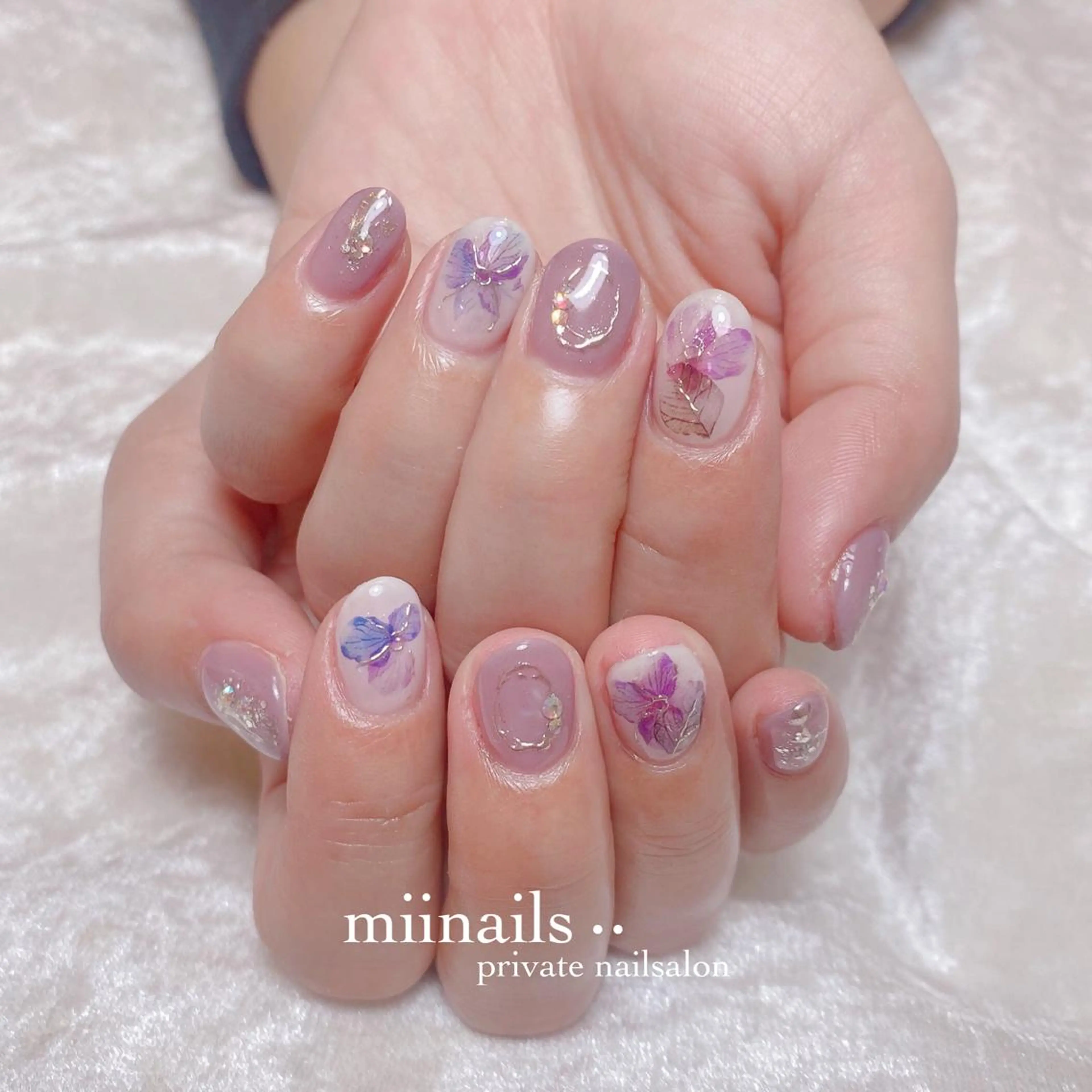 ネイル 韓国ネイル ワンホンネイル ハンドネイル nailsalon miinailsのネイルデザイン