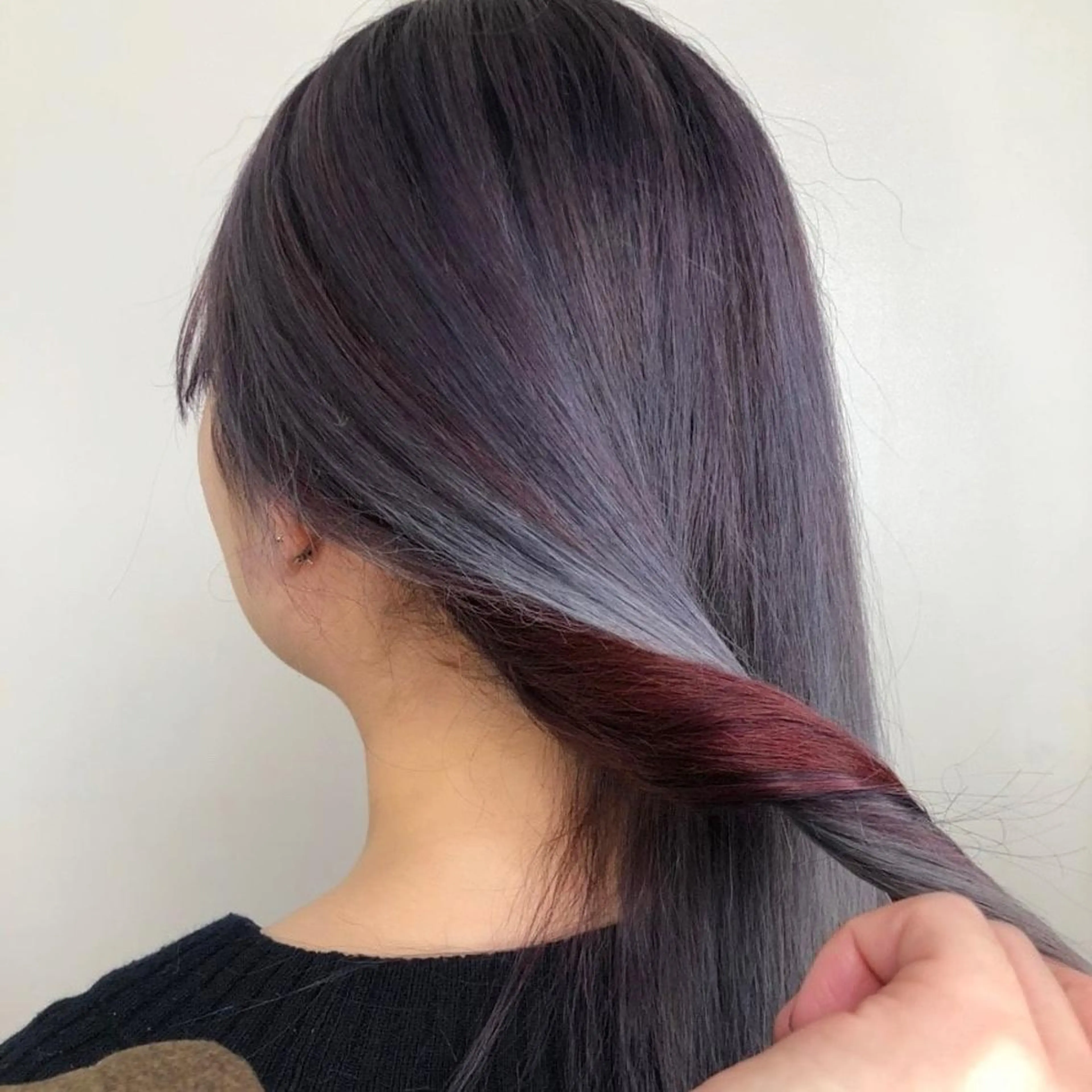 カラー インナーカラー 竹内啓太 ボブのヘアスタイル