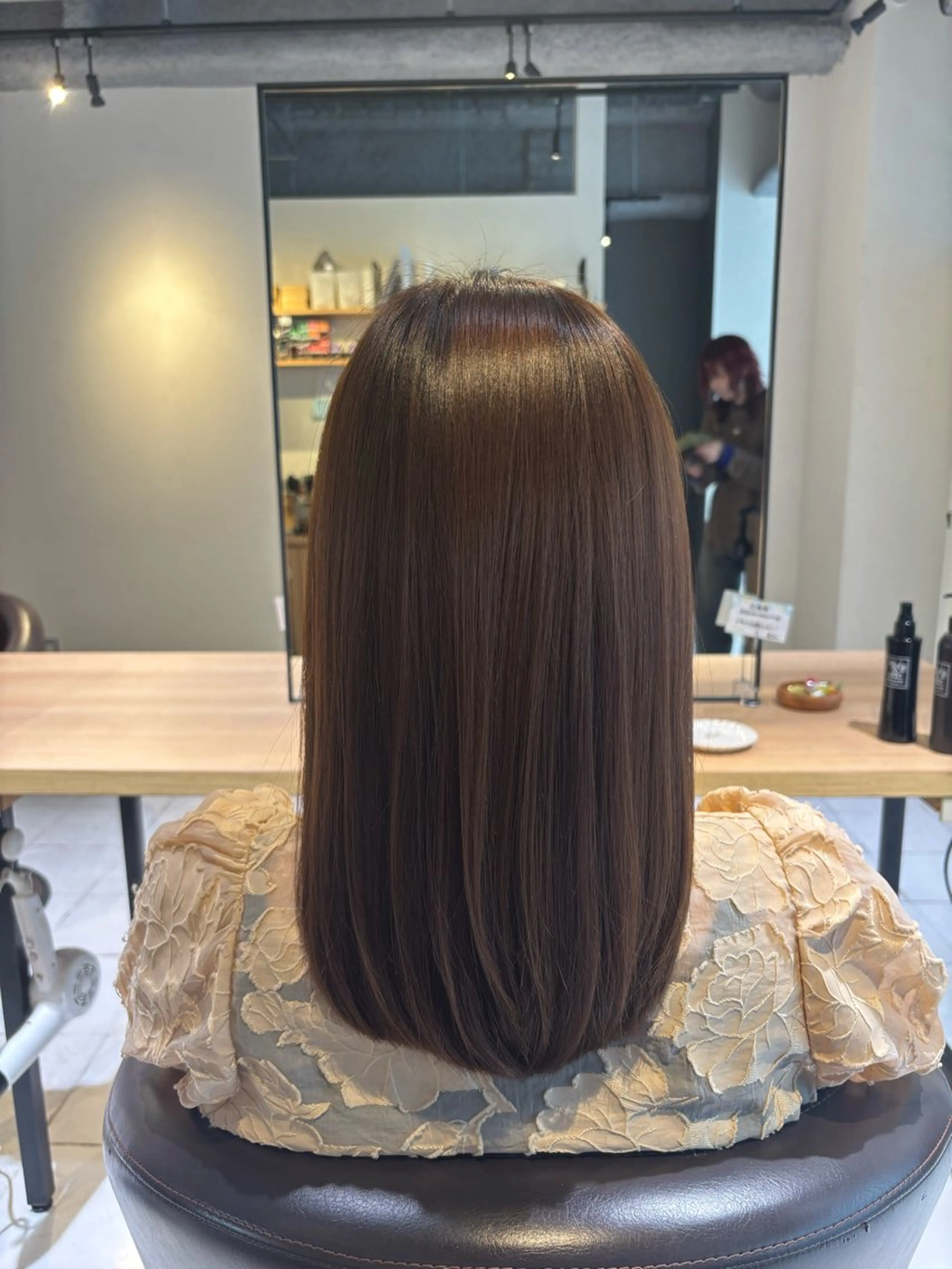 ロング 髪質改善 カット ヘアカラー トリートメント 尾形 百花のヘアスタイル
