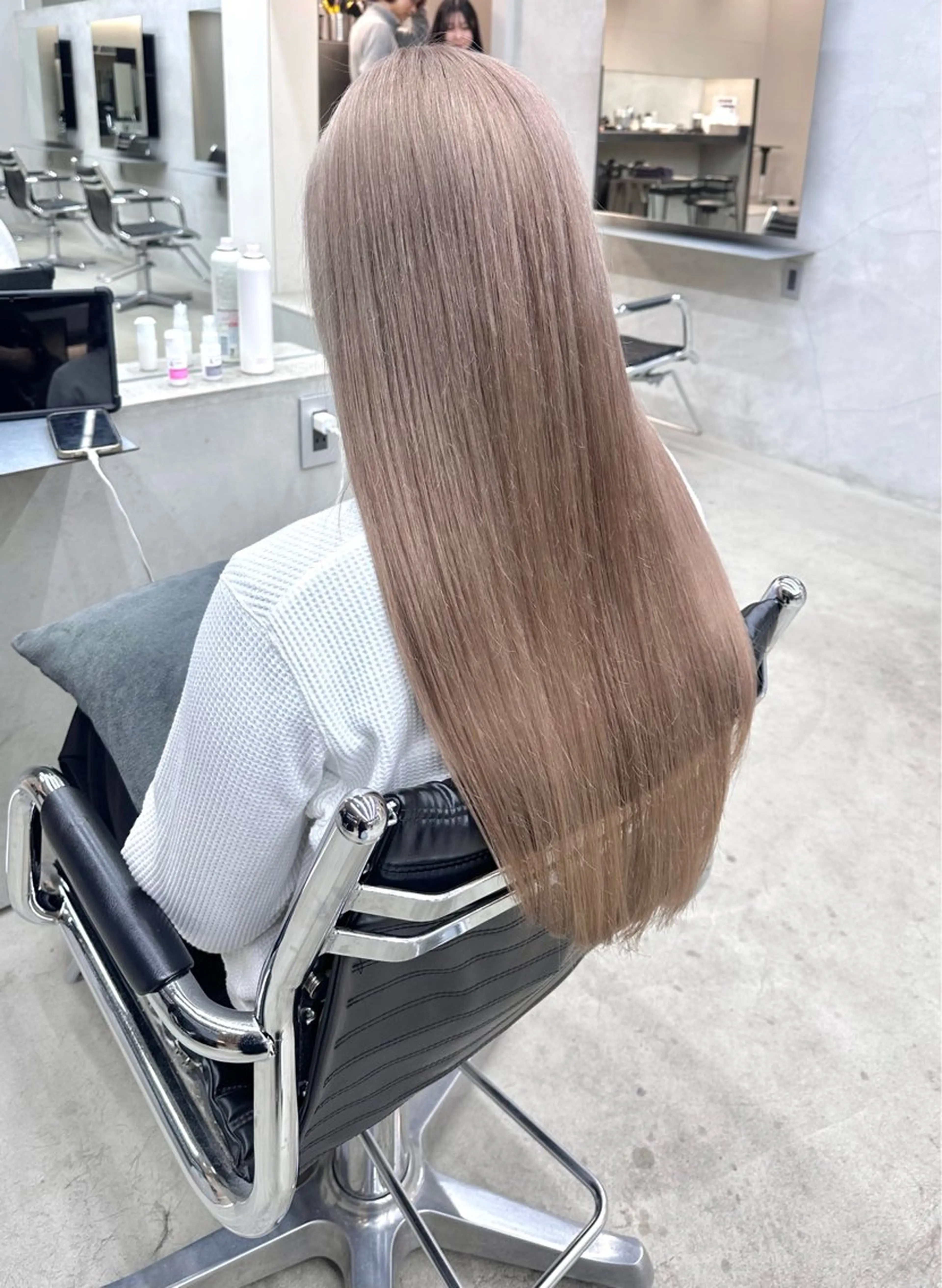 ロング カラー 髪質改善 トリートメント 染谷 遥花のヘアスタイル