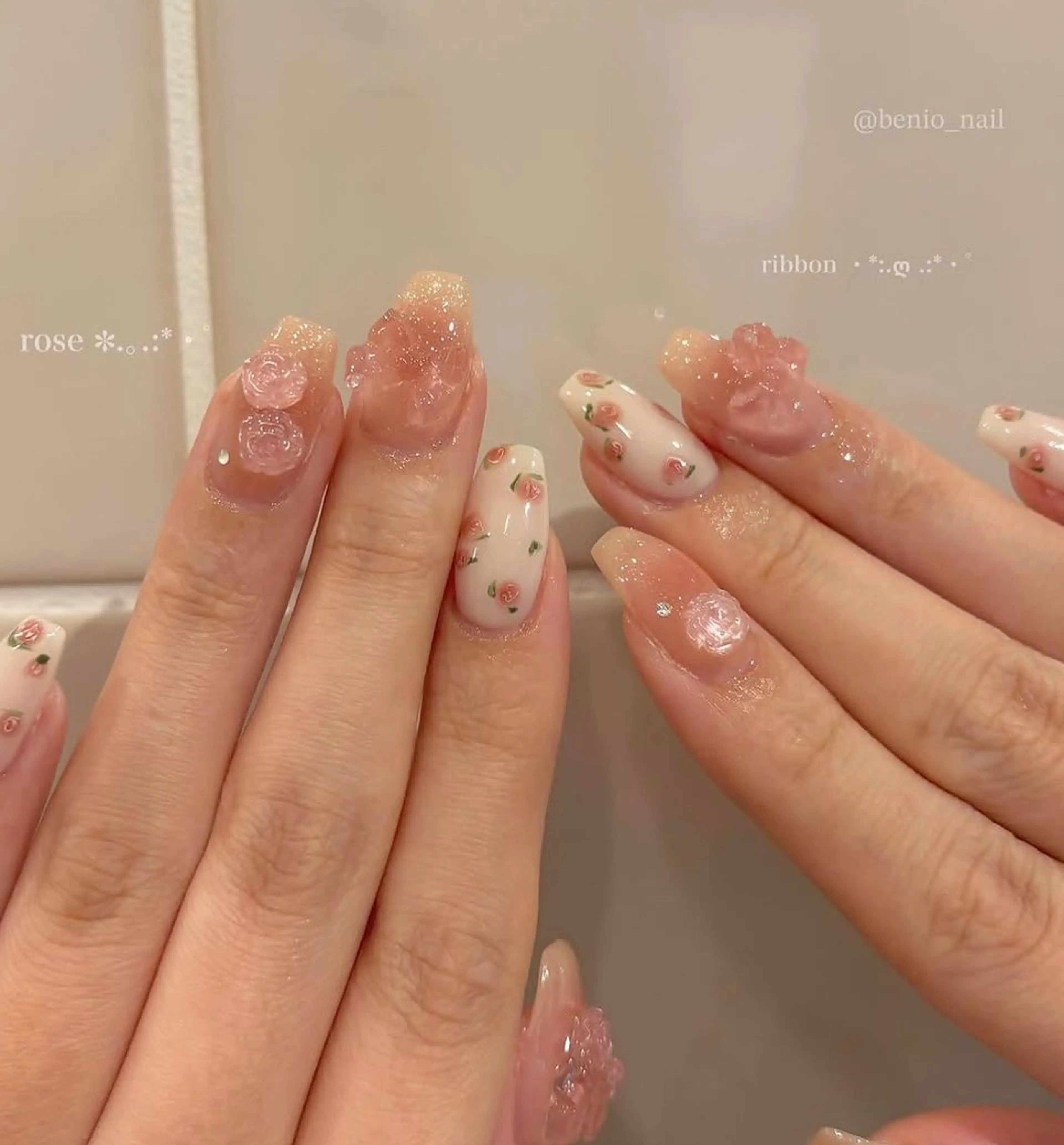 オフなしスパークルコース🎀10本デザイン可能◎の写真