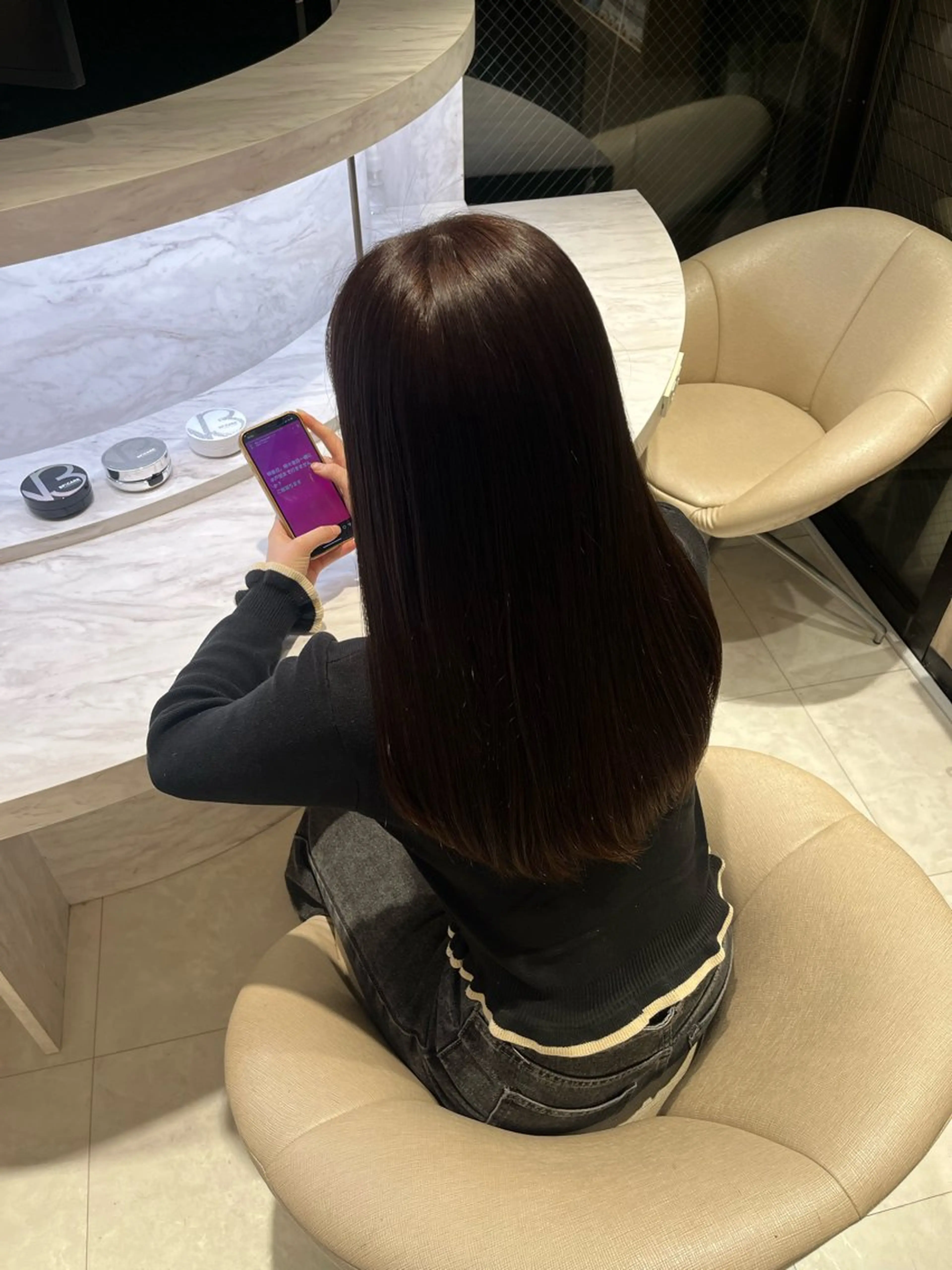 ロング カラー ブラウンカラー ラベンダーカラー トリートメント トリートメント カインド所属・🤍KIND 堀川留加🤍のヘアスタイル