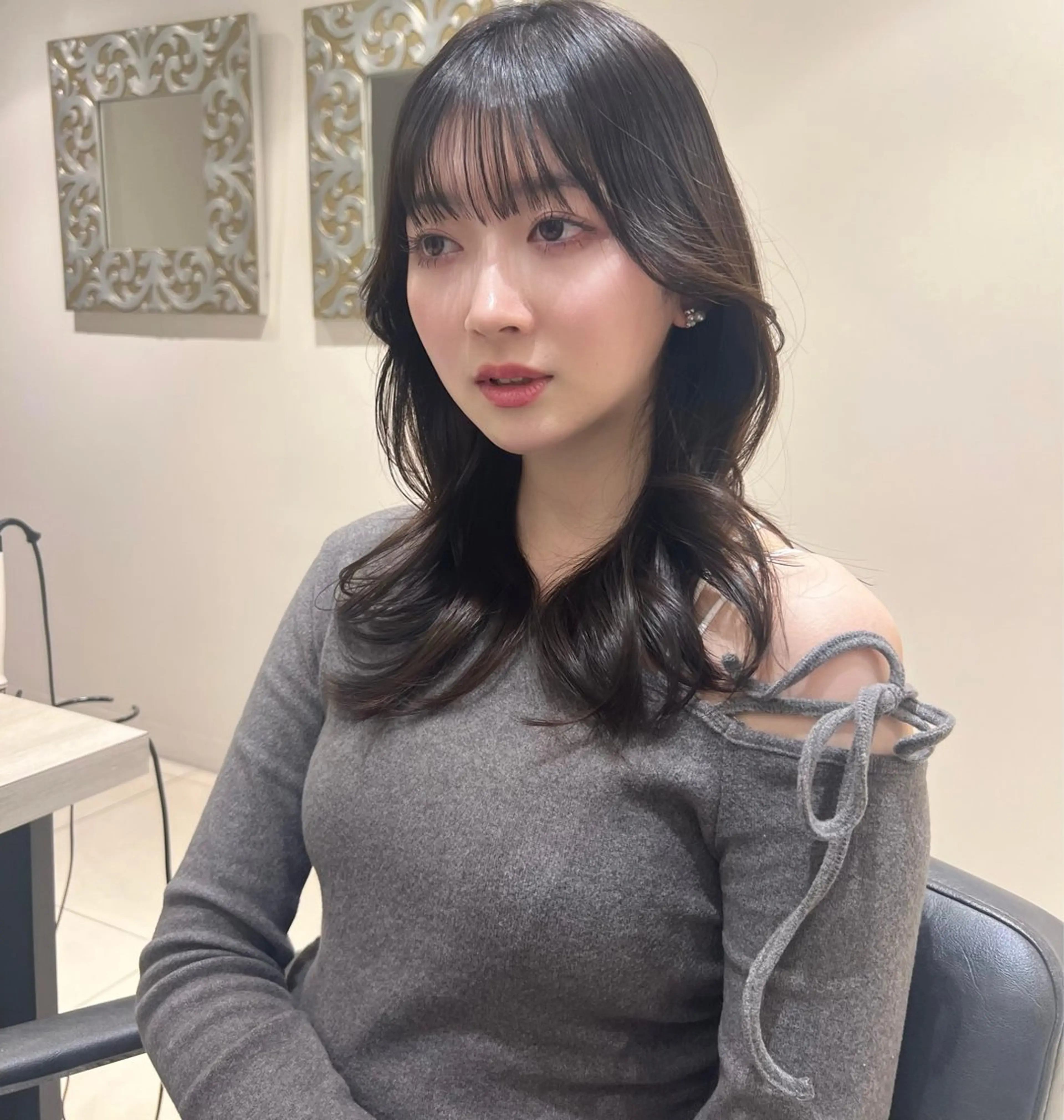 セミロング 艶髪×盛れる顔まわり 🫧新宿/SHOKIのヘアスタイル