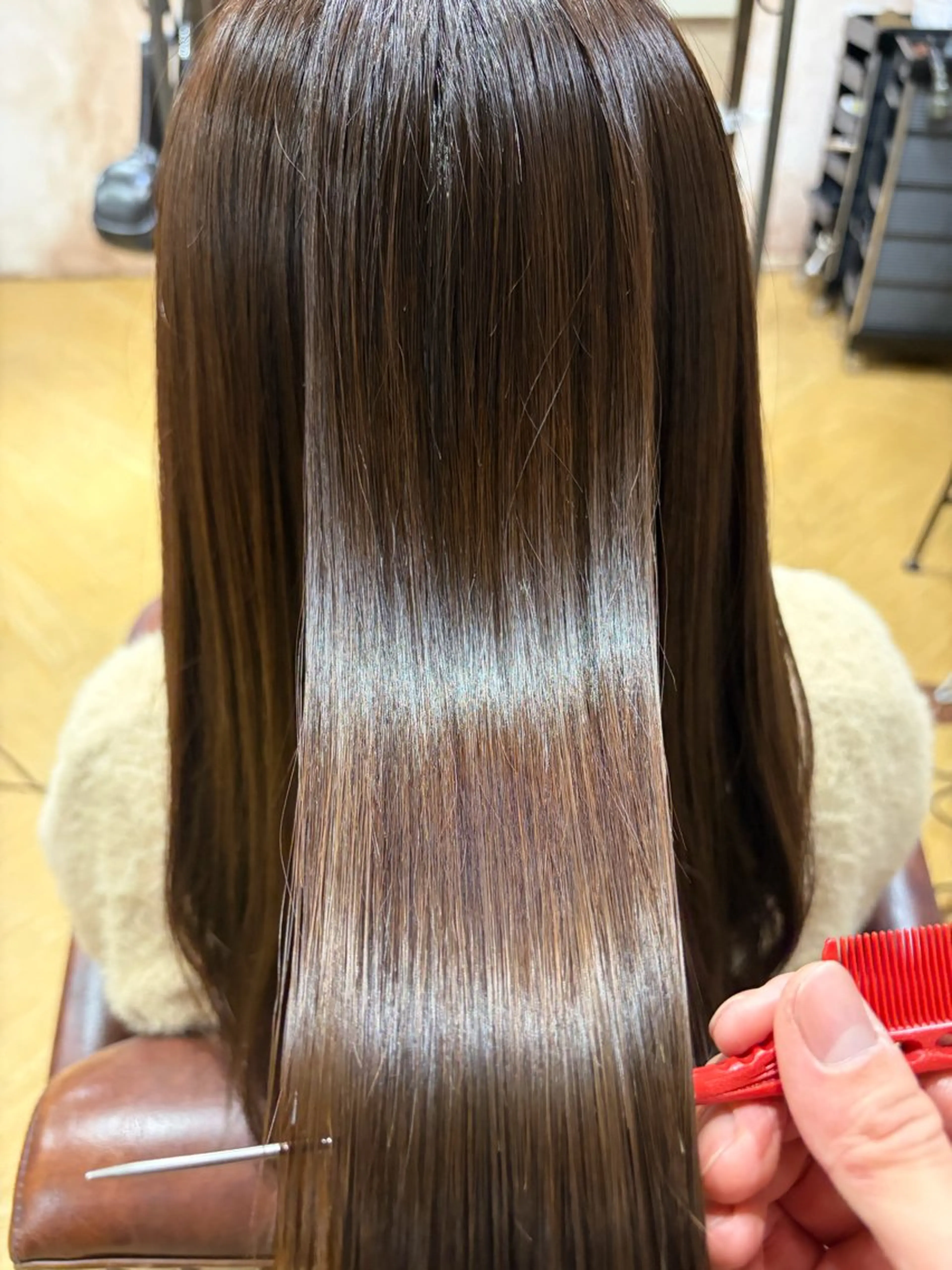 セミロング 縮毛矯正 トリートメント カット 縮毛矯正 トリートメント 【髪質改善】 TAIGA🐯のヘアスタイル