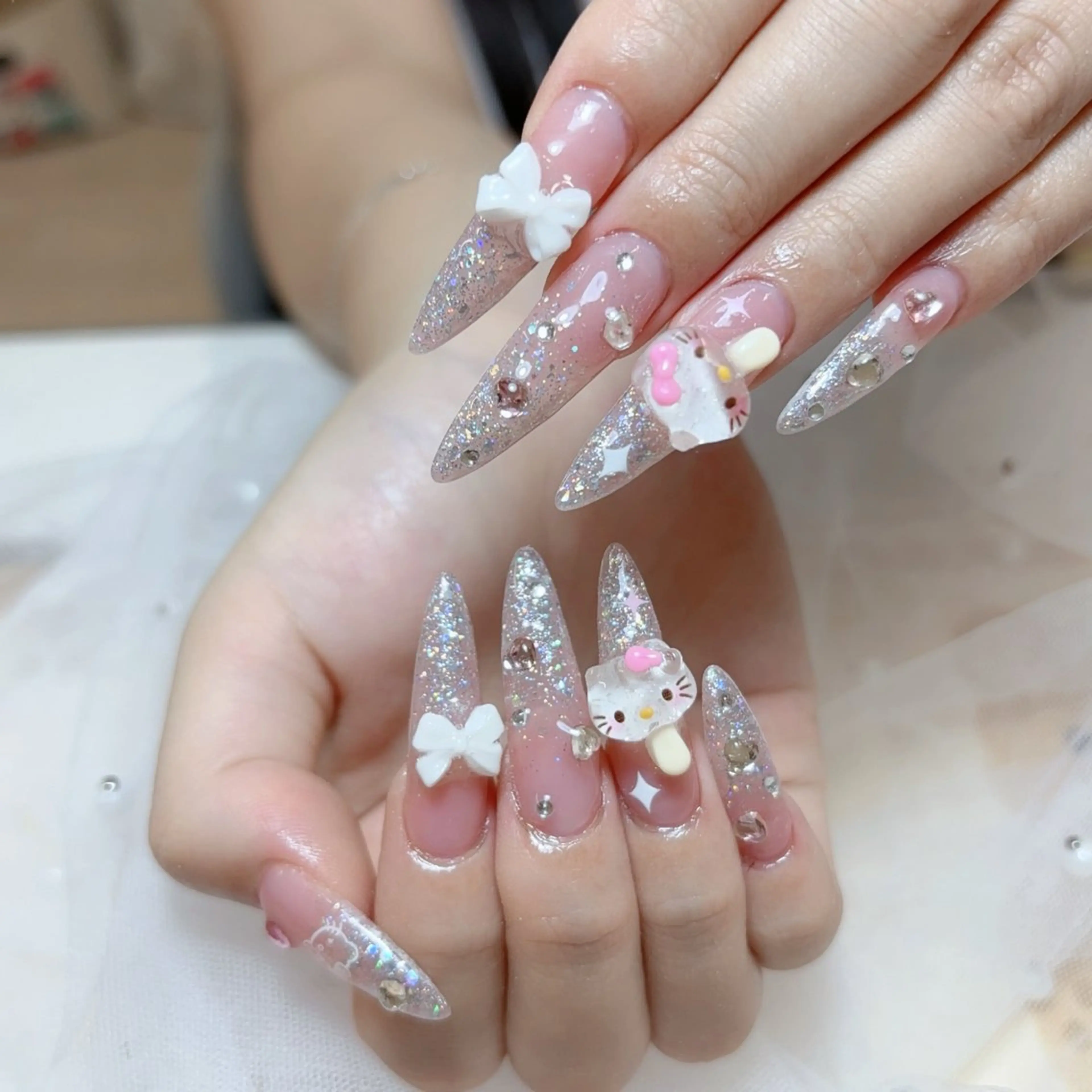 ネイル ハンドネイル 🎀nana🫧 ワンホンネイル🎀のネイルデザイン