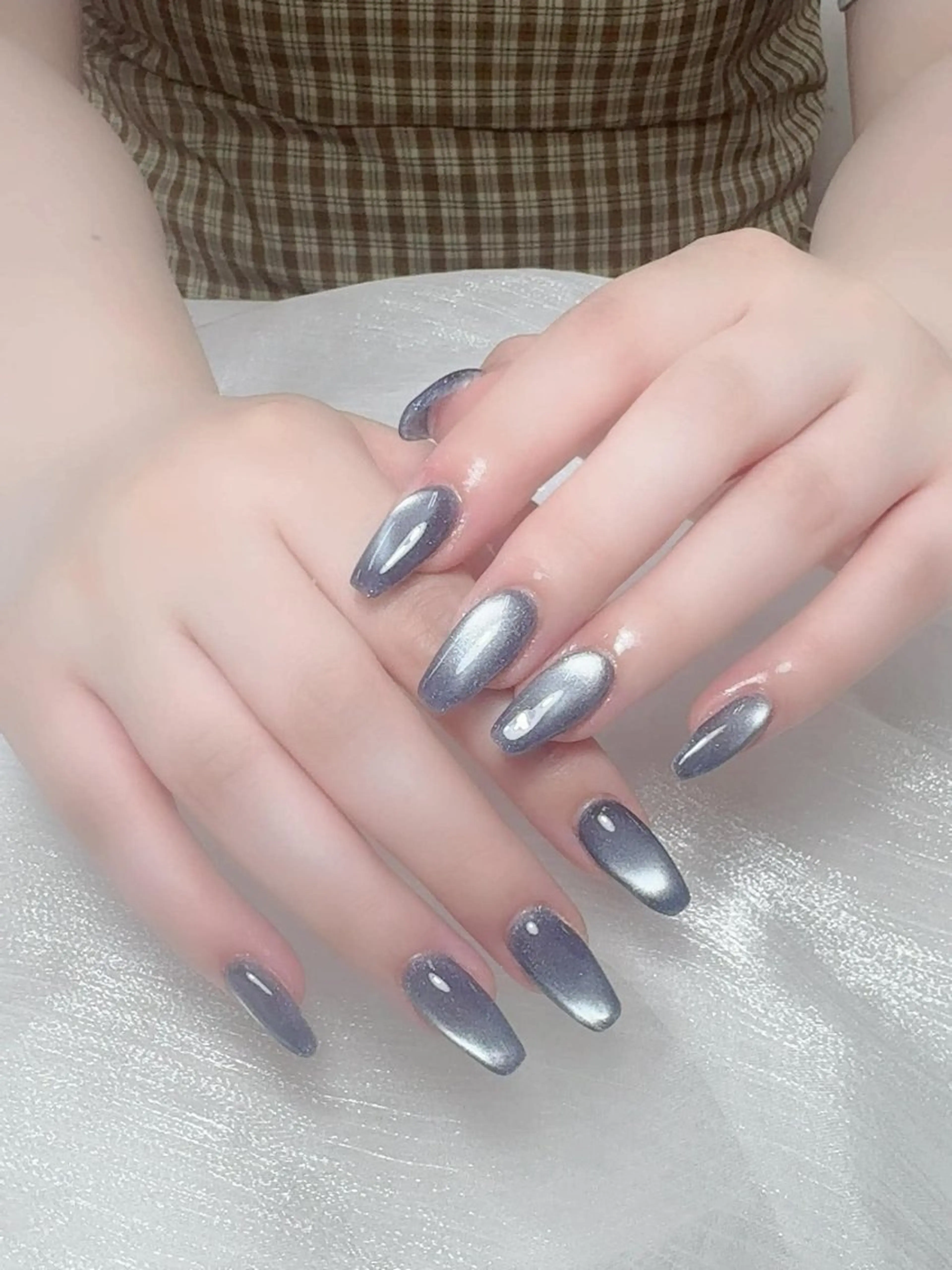 ネイル フレンチネイル グラデーション マグネットネイル ニュアンスネイル オフィスネイル ハンドネイル ハンドケア Hara Nail 【持ち込みOK】のネイルデザイン
