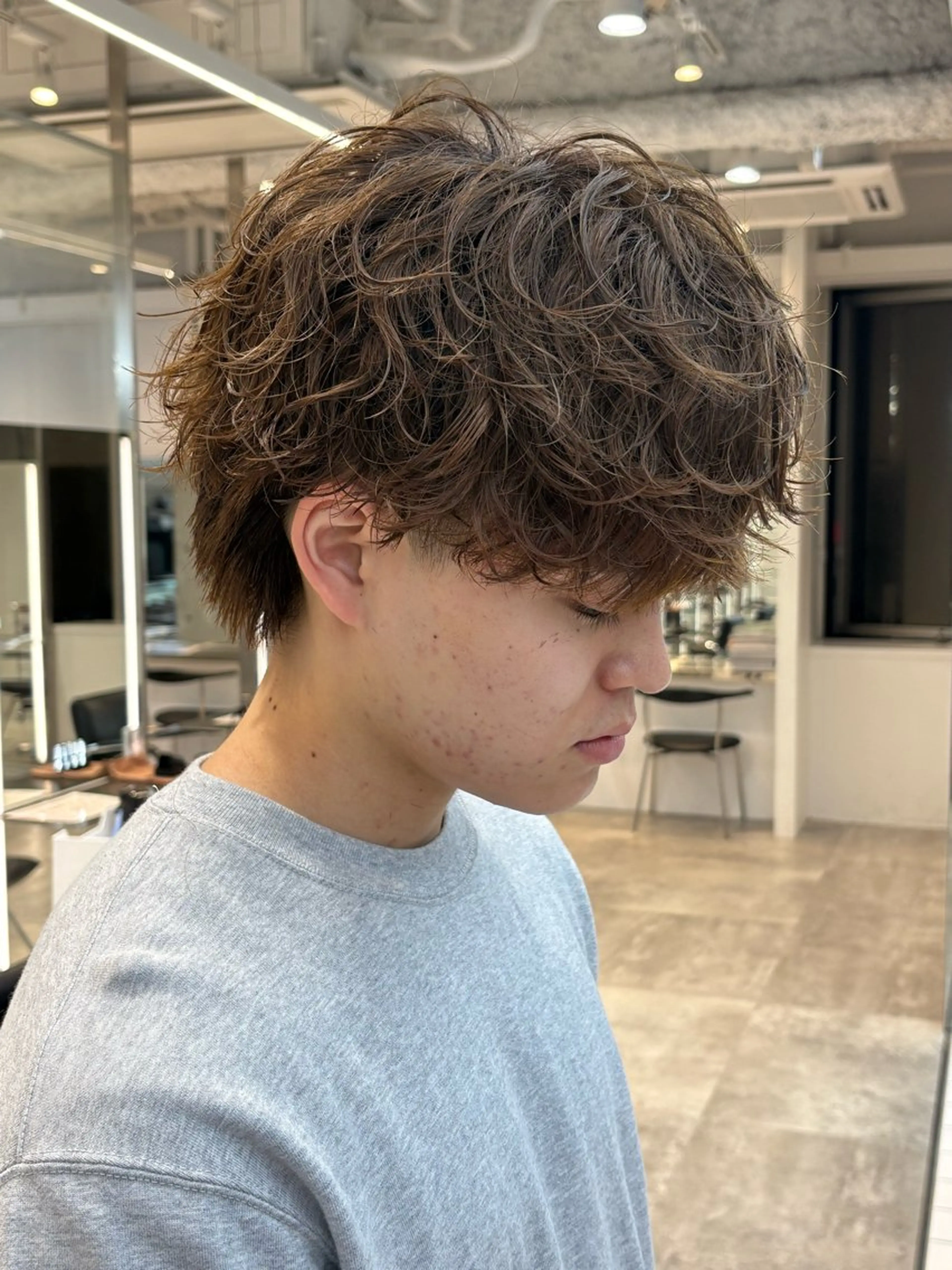 カラー パーマ メンズ カット パーマ fifth 武正 琉生のヘアスタイル