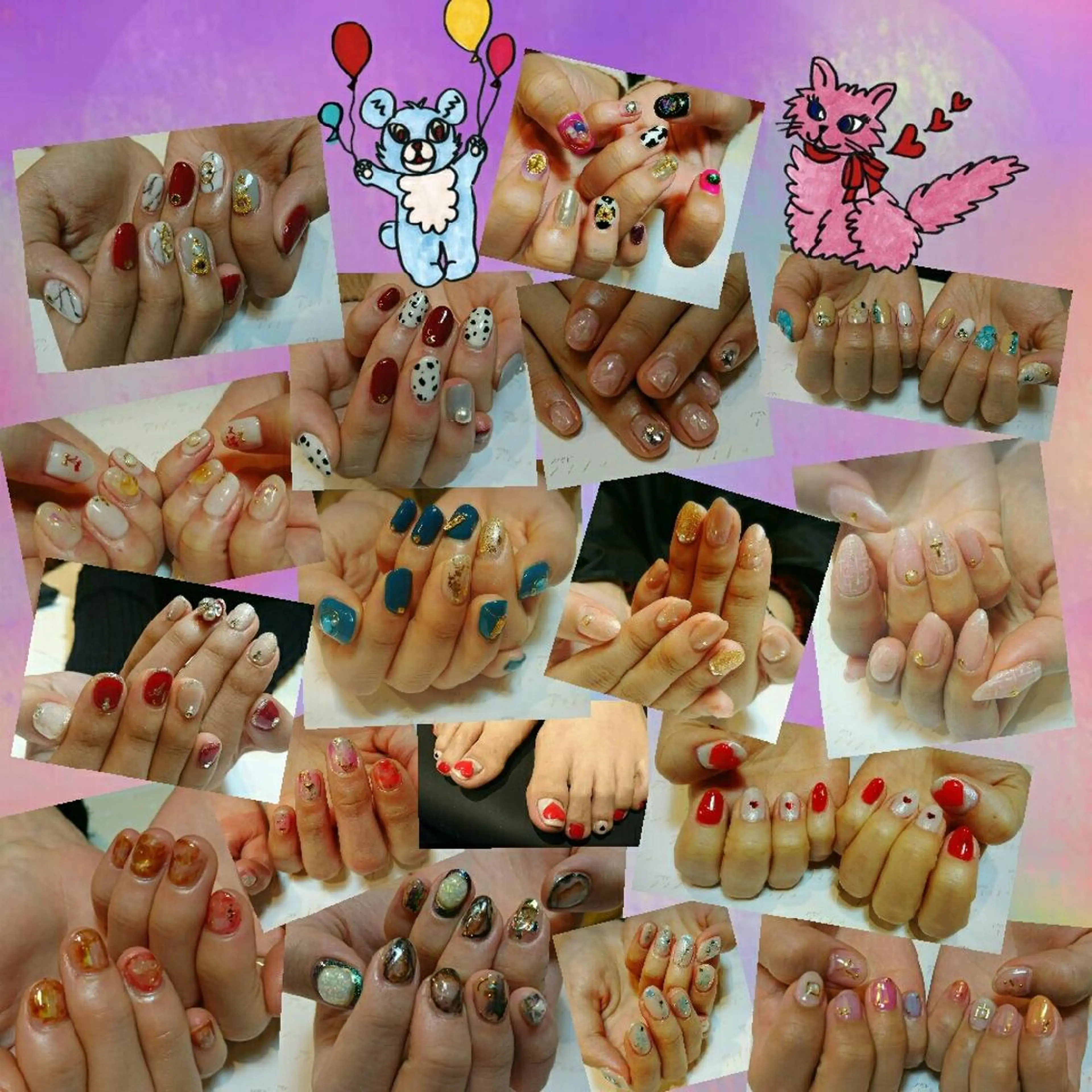 ネイル 成人式 持ち込み みー shakushiroのネイルデザイン