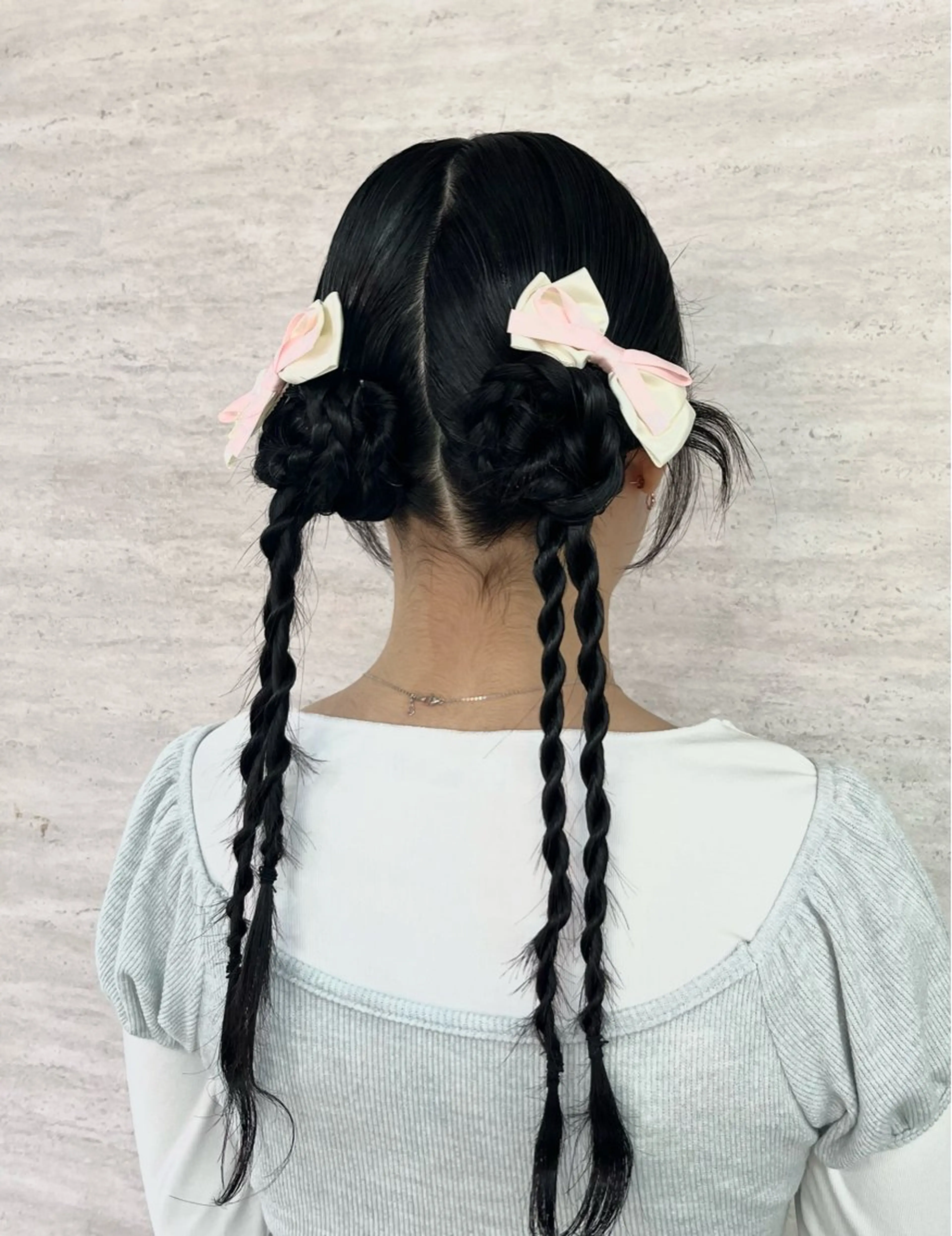 ロング ヘアセット 艶感ハイトーン/ 池袋/mei🩶のヘアスタイル