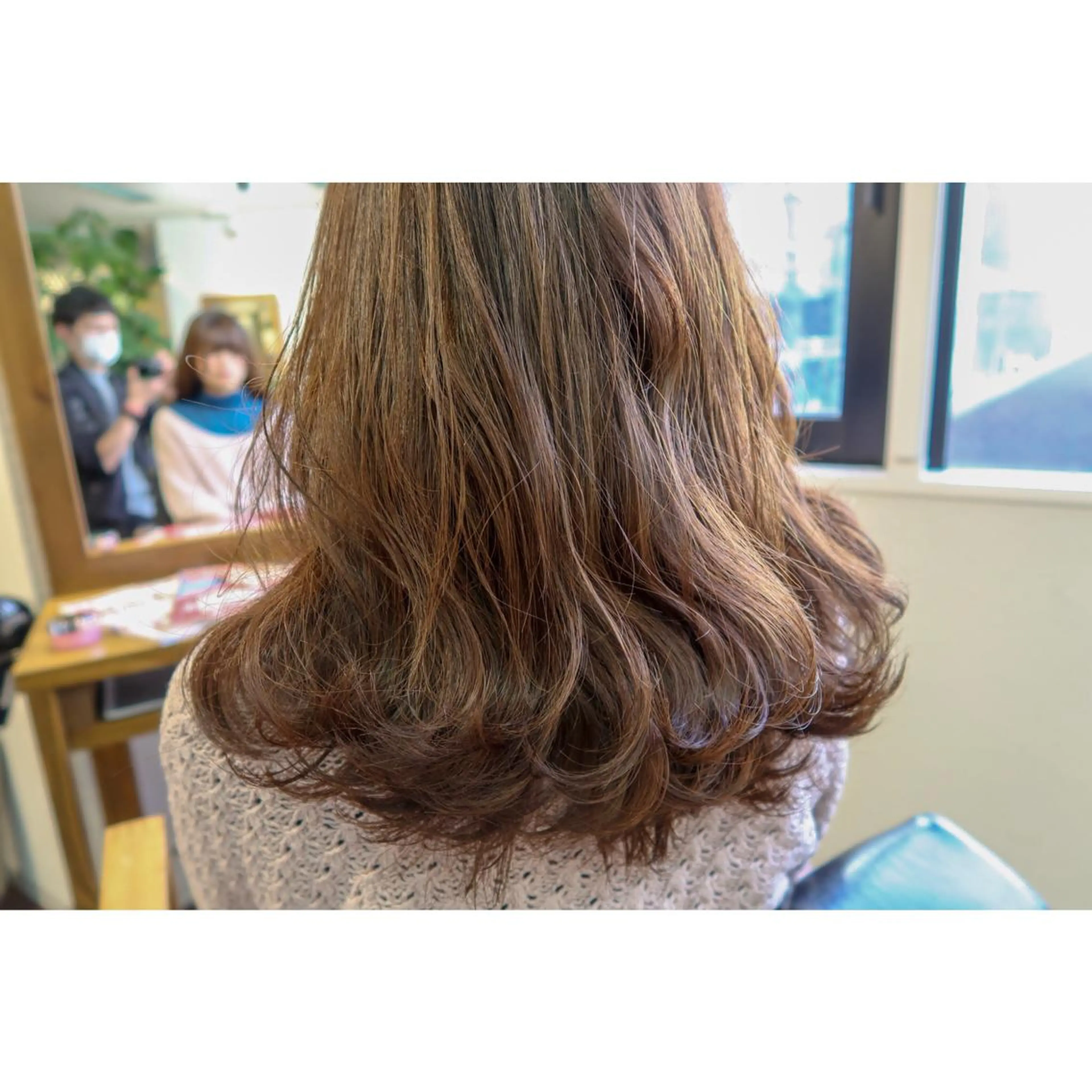 セミロング カラー ハイライトカラー ハイライト 江上拓郎/ショート /酸性ストレートのヘアスタイル