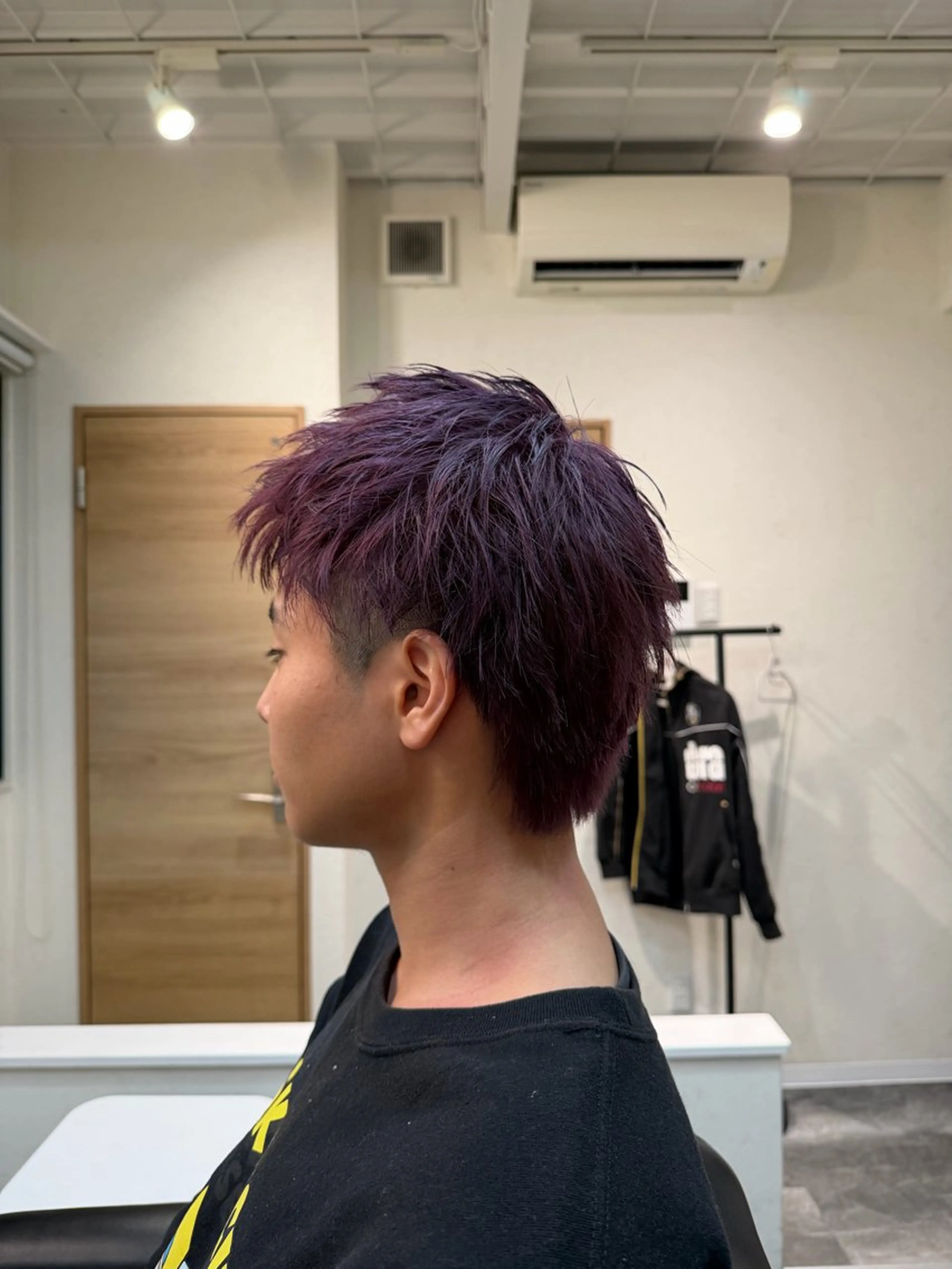 ショート カラー バイオレットカラー ブリーチ/髪質改善/ メンズ/ KOKIのヘアスタイル