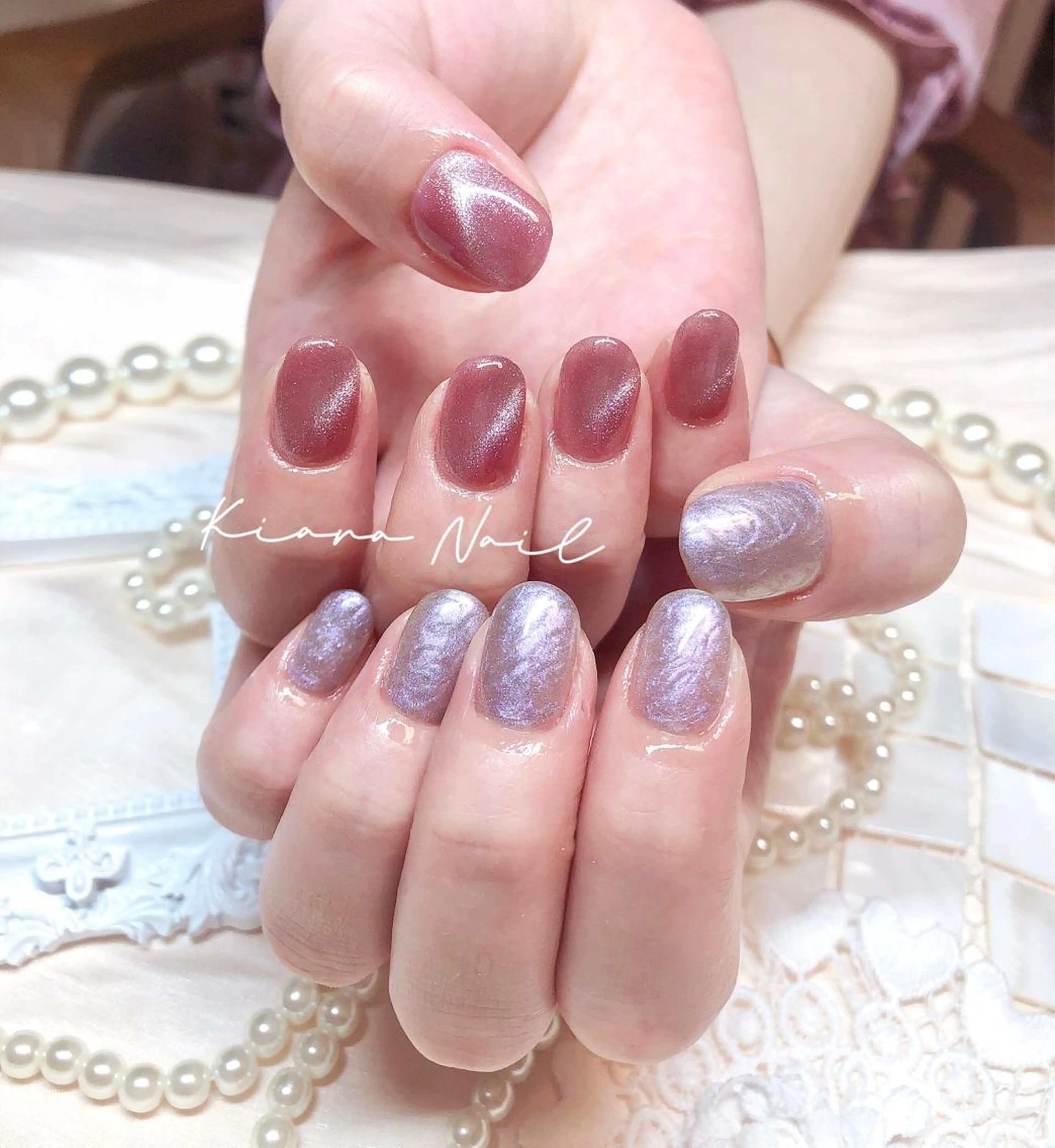 ネイル マグネットネイル 🍭Kiara Nail🍭のネイルデザイン