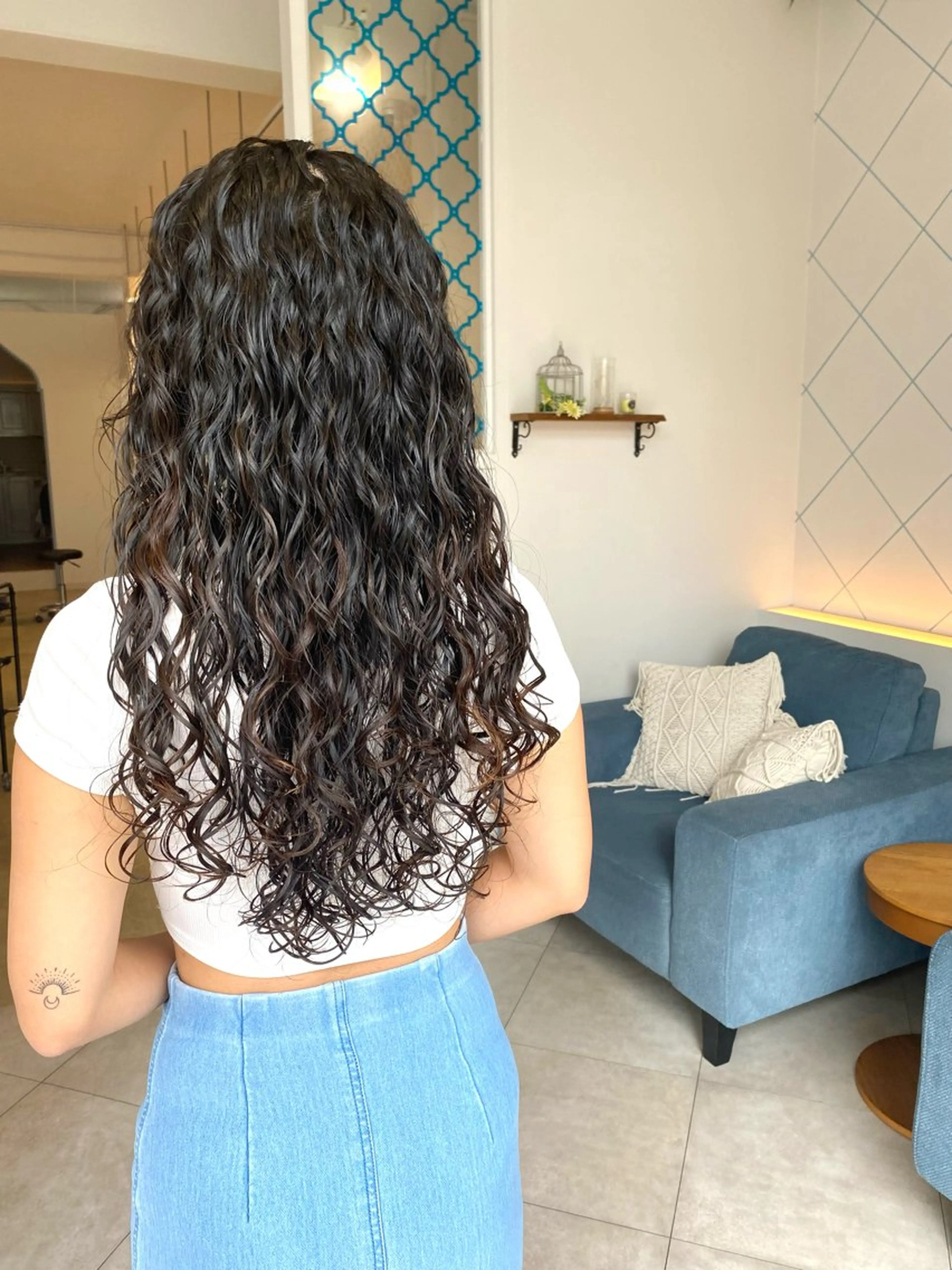 ロング カット パーマ AngeBay.NaHa所属・饒平名 知也のヘアスタイル