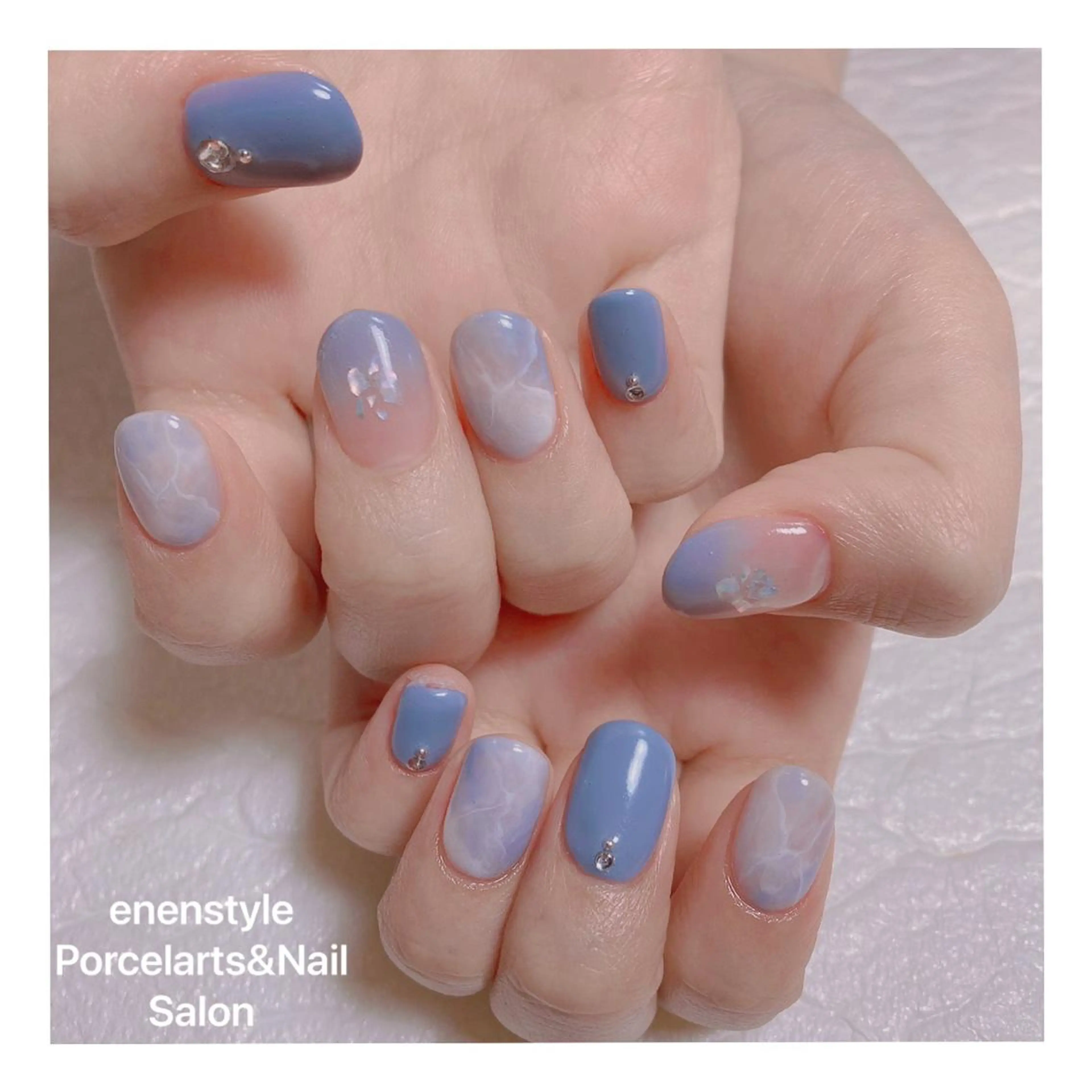 ミディアム ネイル ハンドネイル 👑enen style👑のネイルデザイン