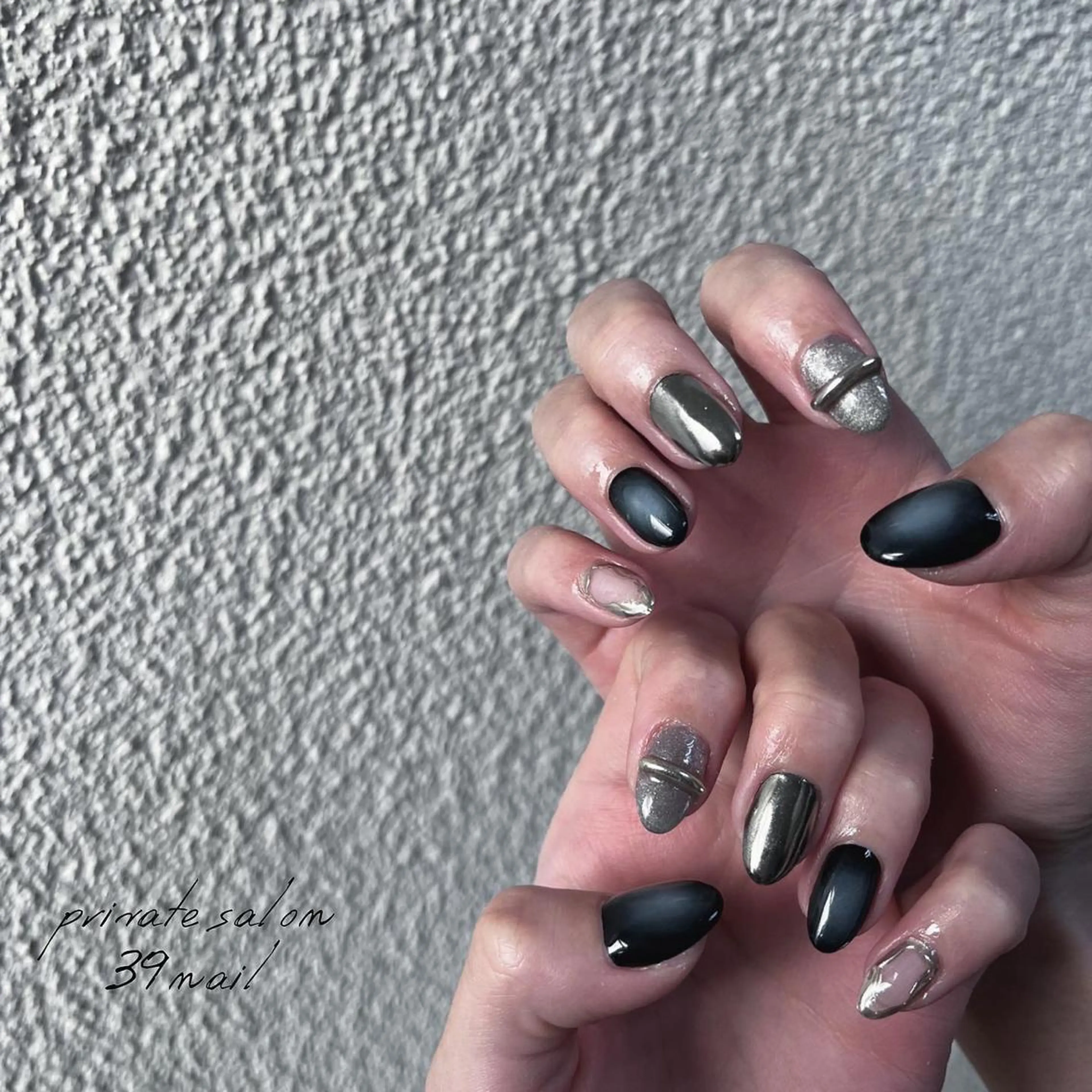 ミディアム ネイル ハンドネイル 京橋 【39nail】のネイルデザイン