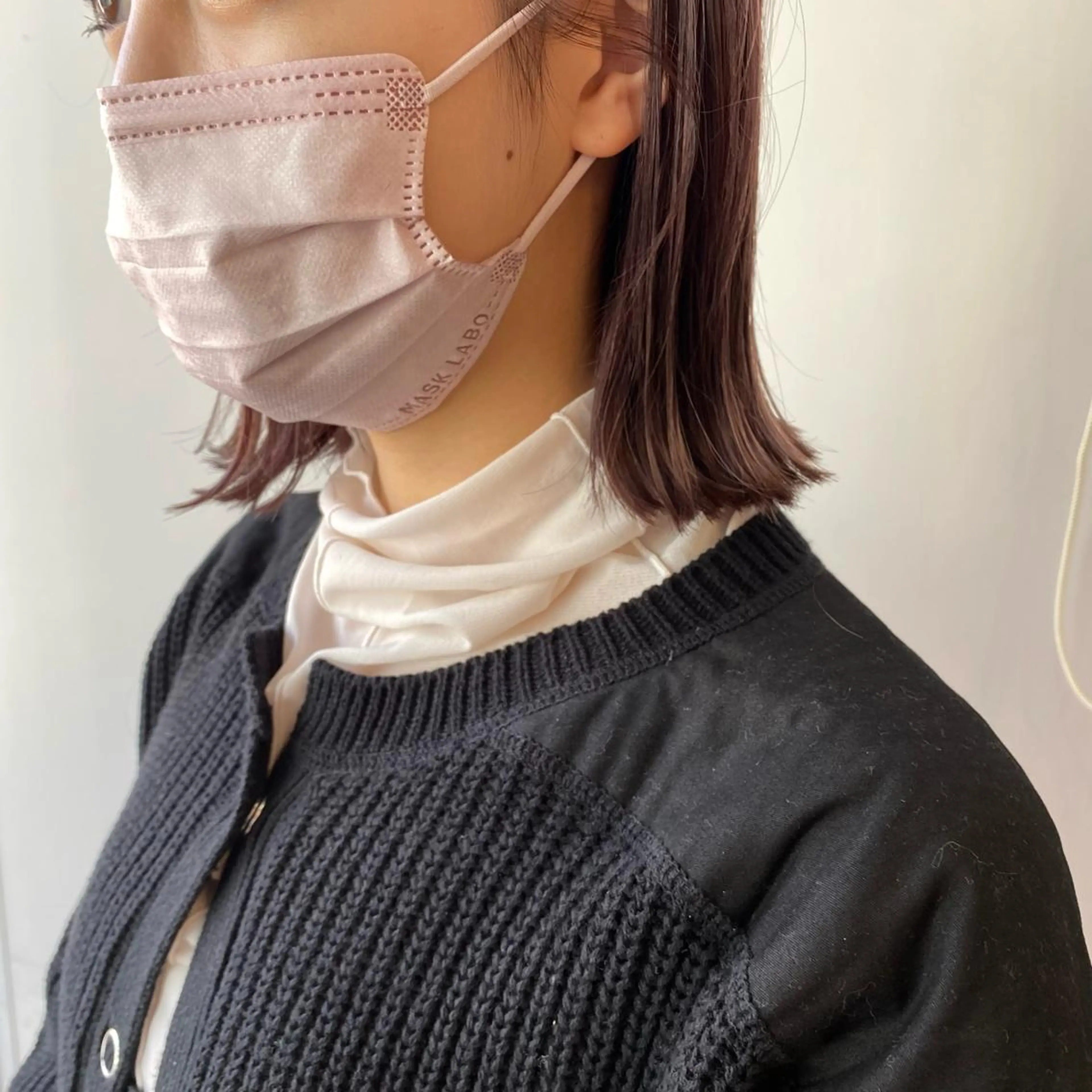 ミディアム カラー ラベンダーカラー ピンクカラー ピンクラベンダー あやめ【顔まわり/レ イヤー/柔らかカラ】のヘアスタイル