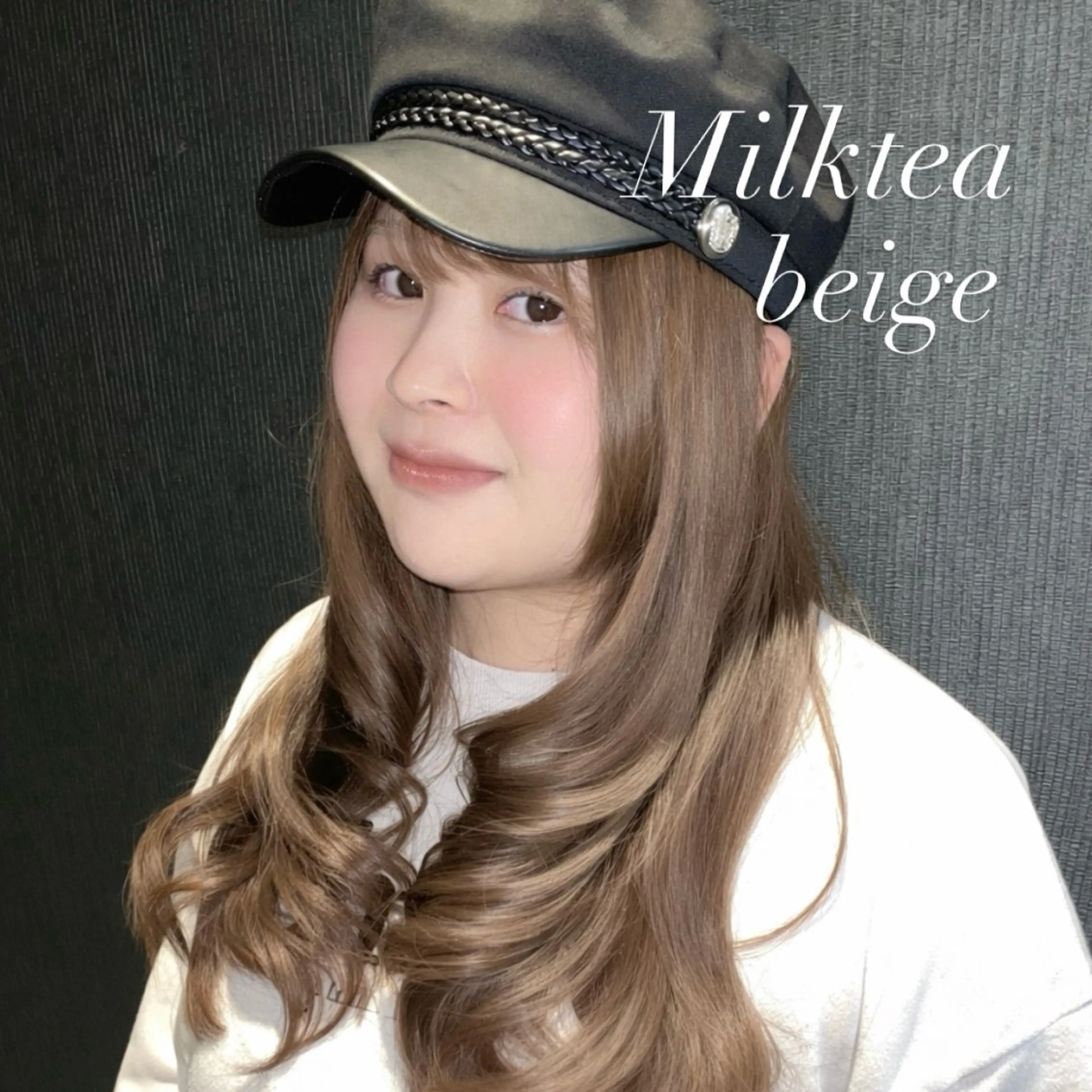 カラー ブリーチ ダブルカラー ヘアカラー レイヤーカット/ フェミニン💕/鏡のヘアスタイル